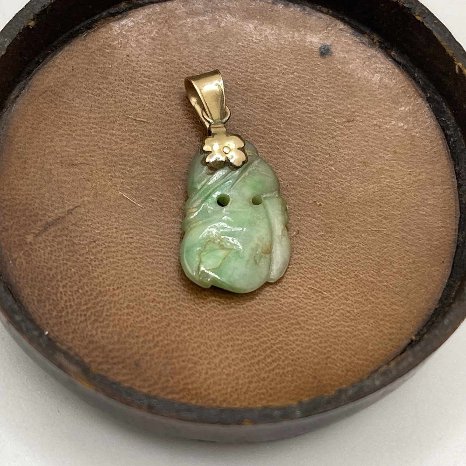 Charming! 14K Yellow Gold and Jade Pendant Charm-Owl?