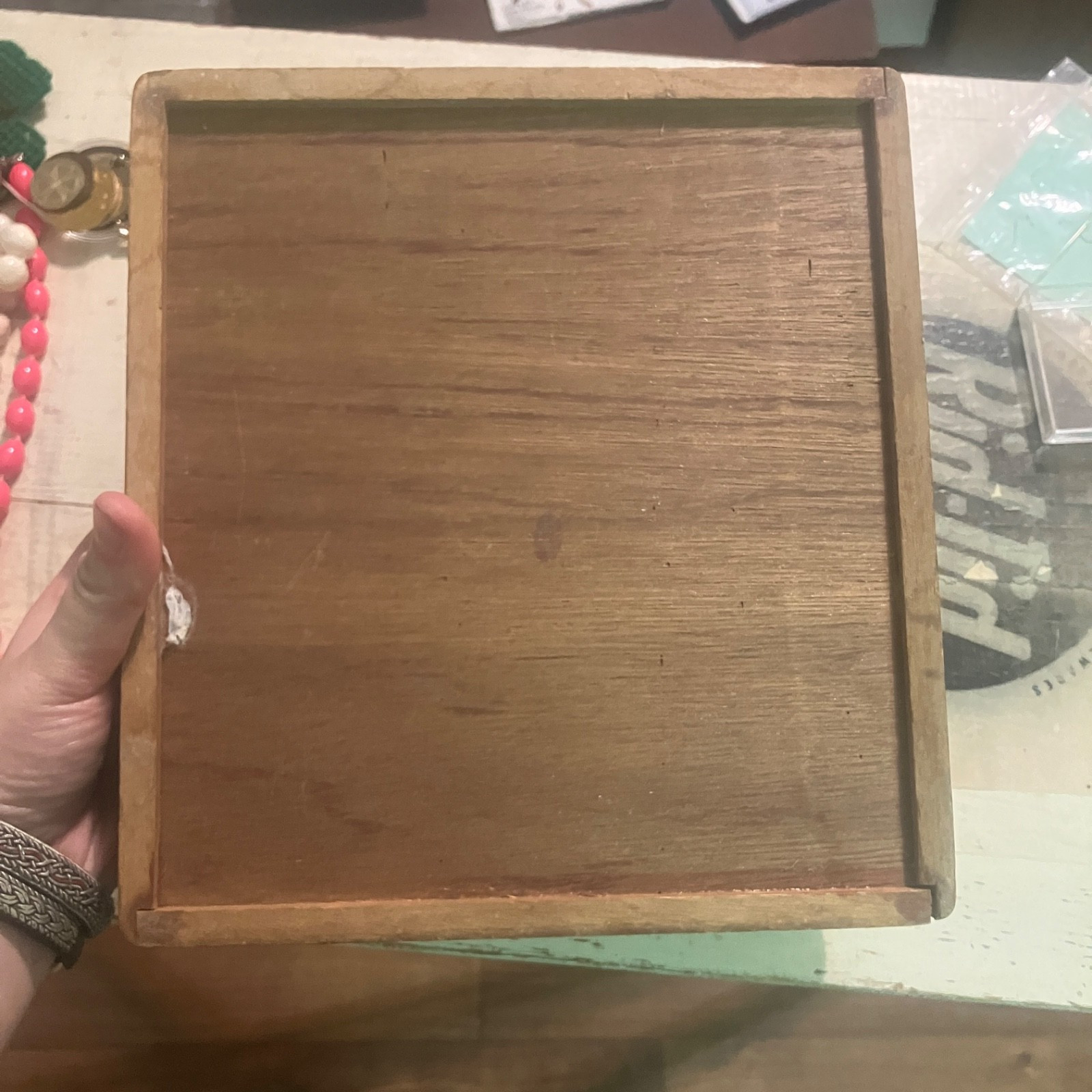 Lot of Vintage & Modern Costume Jewelry with Wooden Box Estate Junk Craft