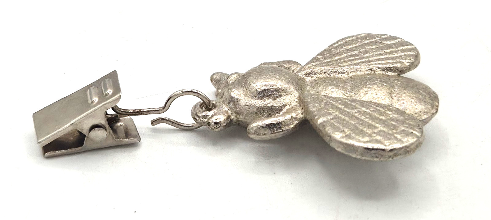 Vintage Tradewind Bay Pewter Bee 3D Tablecloth Weight Charm Brooch ⚡FREE SHIP⚡