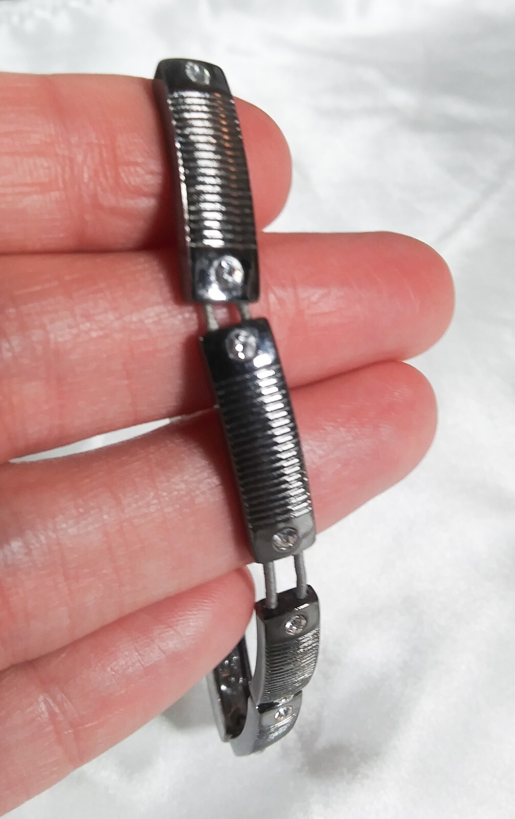 Vintage Women’s Pewter Expanding Bracelet