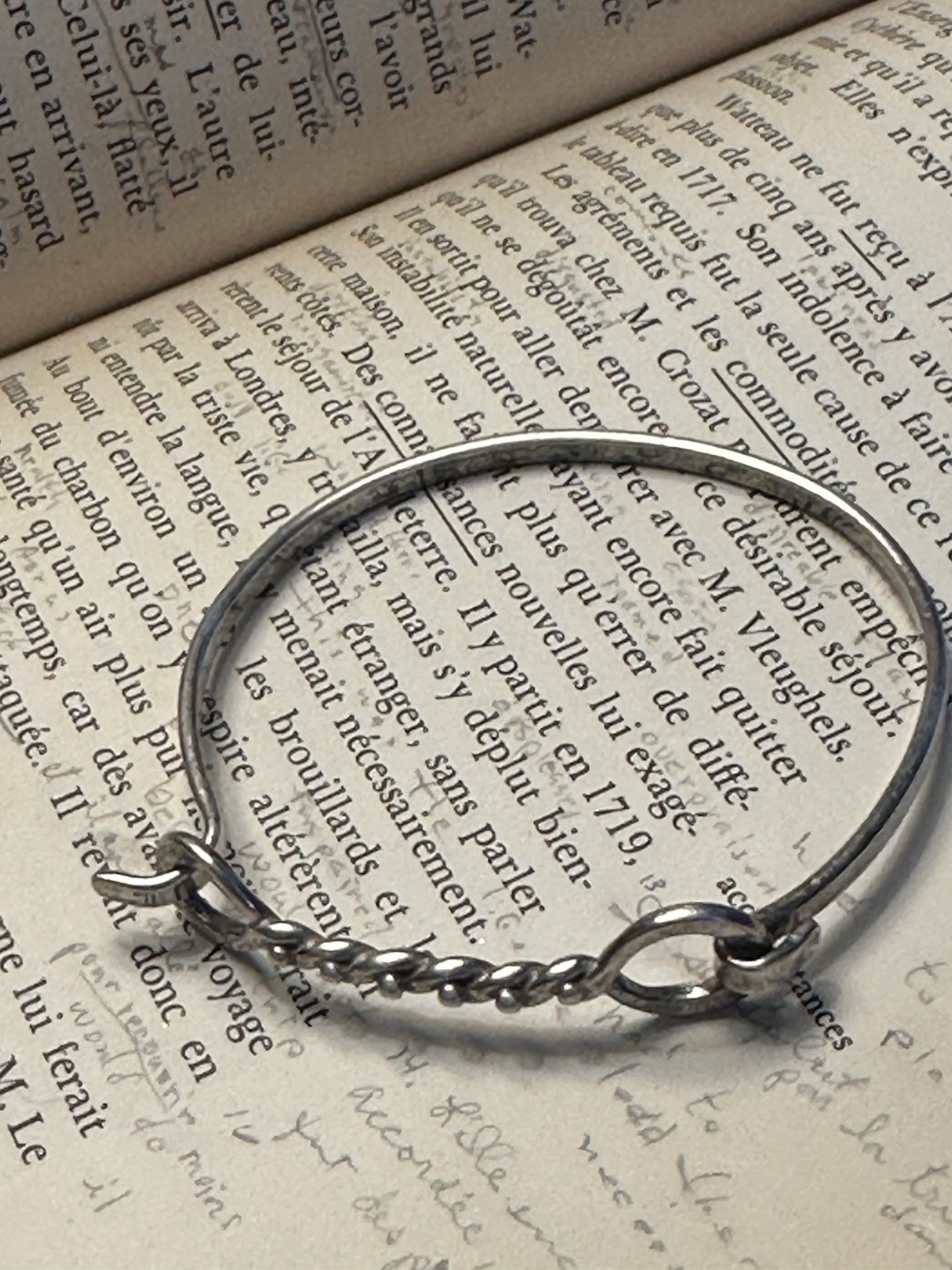 Sterling Silver Link Bracelet Hand-Forged Bar & S-Hook Clasp Artisan Jewelry