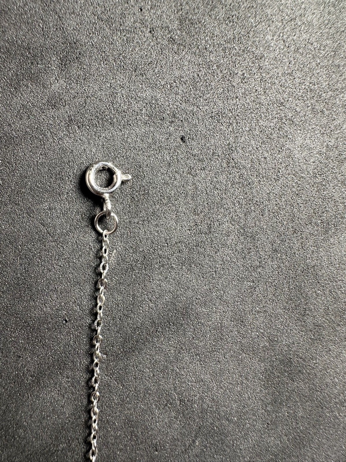 1.00g Vintage Sterling Silver 925 Cable Chain Necklace Adjustable 17.5 in