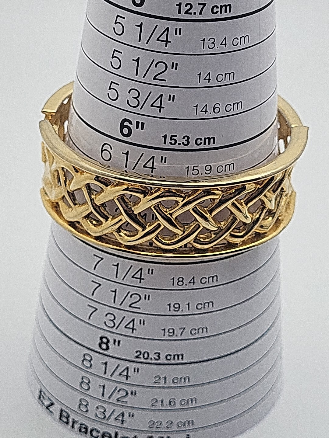 Vtg Oval Open Work Gold Tone Hinged Clamp Bracelet Bangle 6.5″