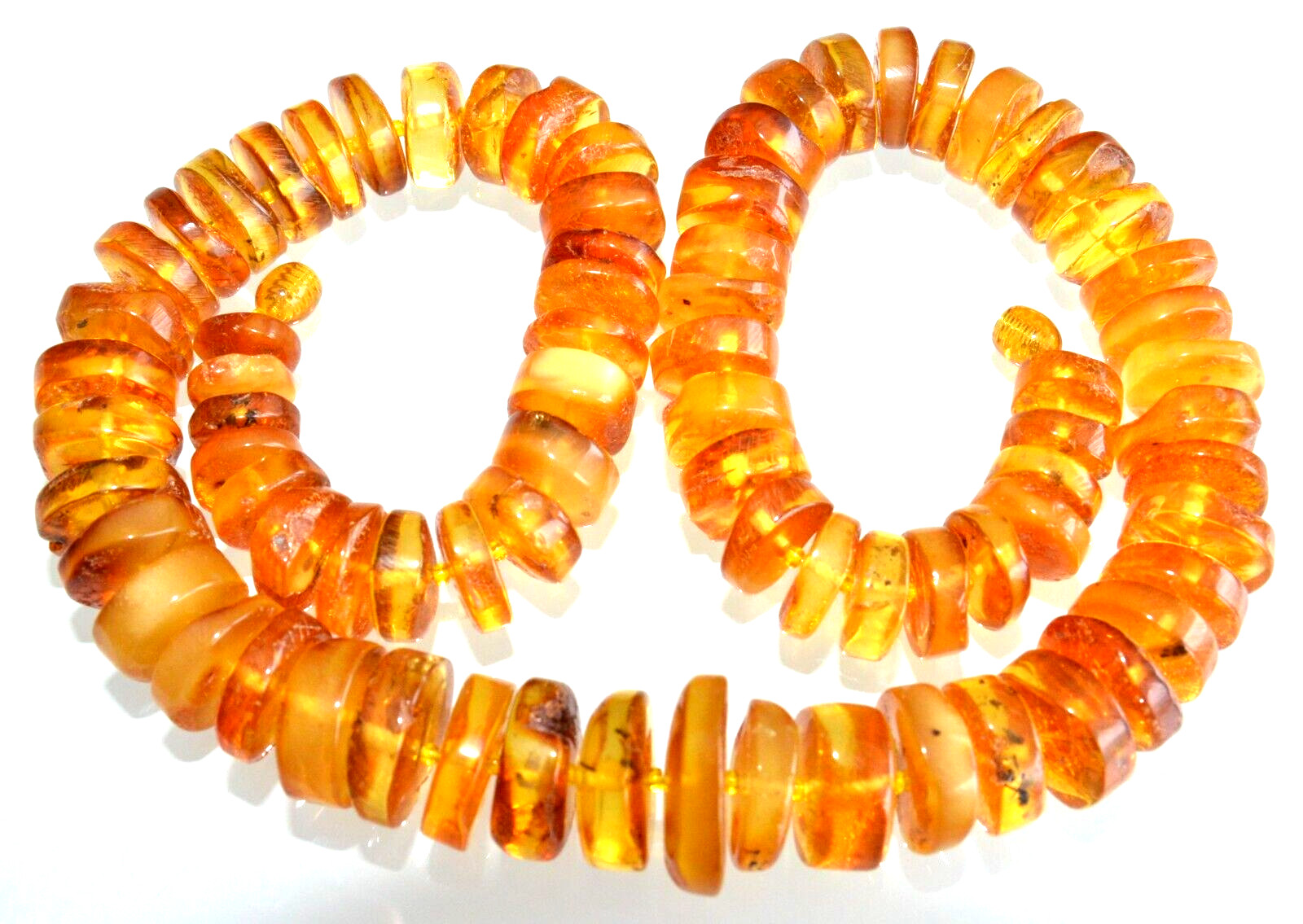 76gr RUSSIAN SOVIET BALTIC AMBER BEAD NECKLACE 琥珀 BRACELET STONE PENDANT EARRING