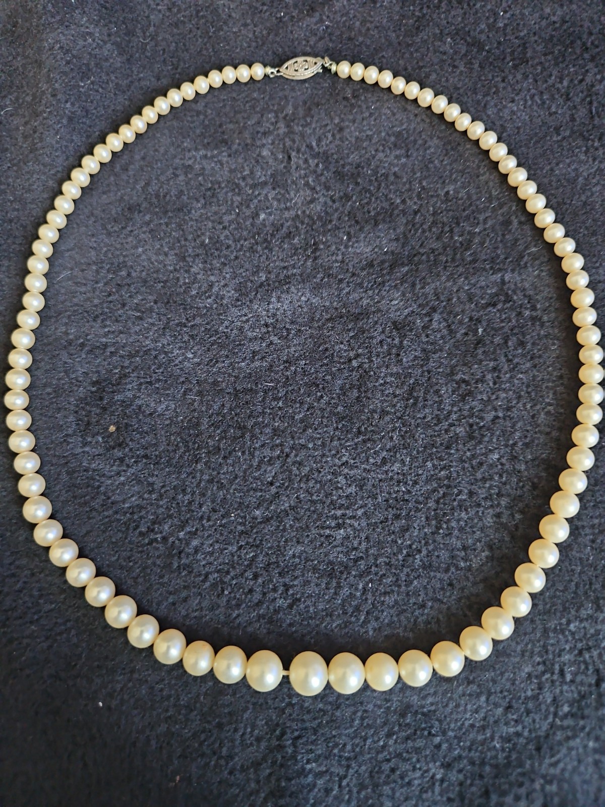 Vintage Faux Pearl Necklaces Lot-5 Pcs, 1950s-1980s, Various Lengths