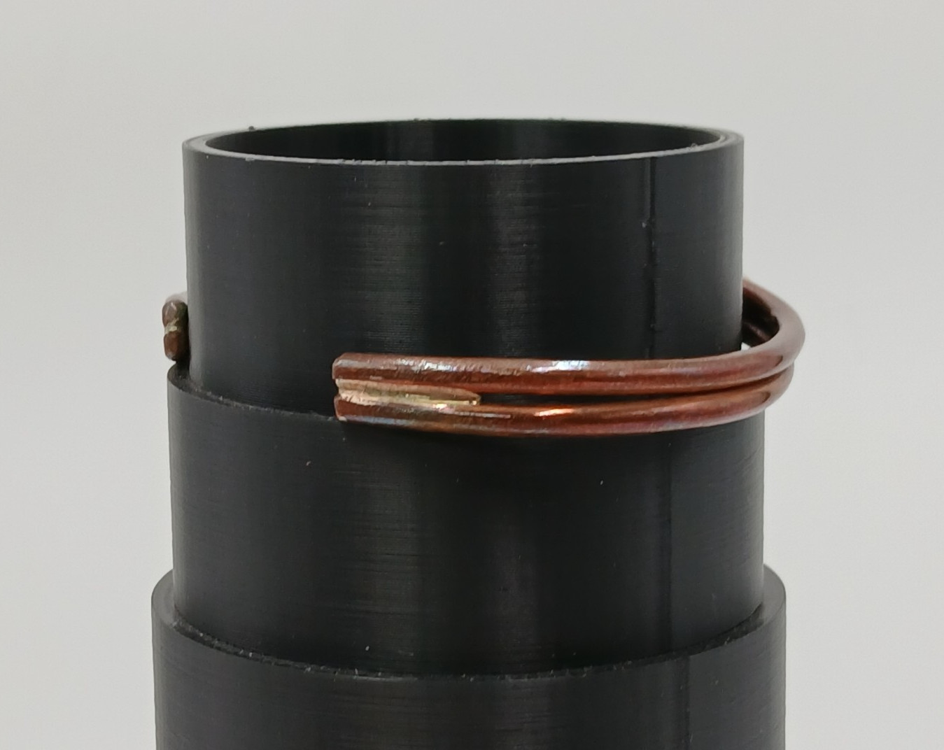 VTG Sterling Signed Cuff Bracelet 2.5in Unisex Solid Stacked Tube 15g Bead