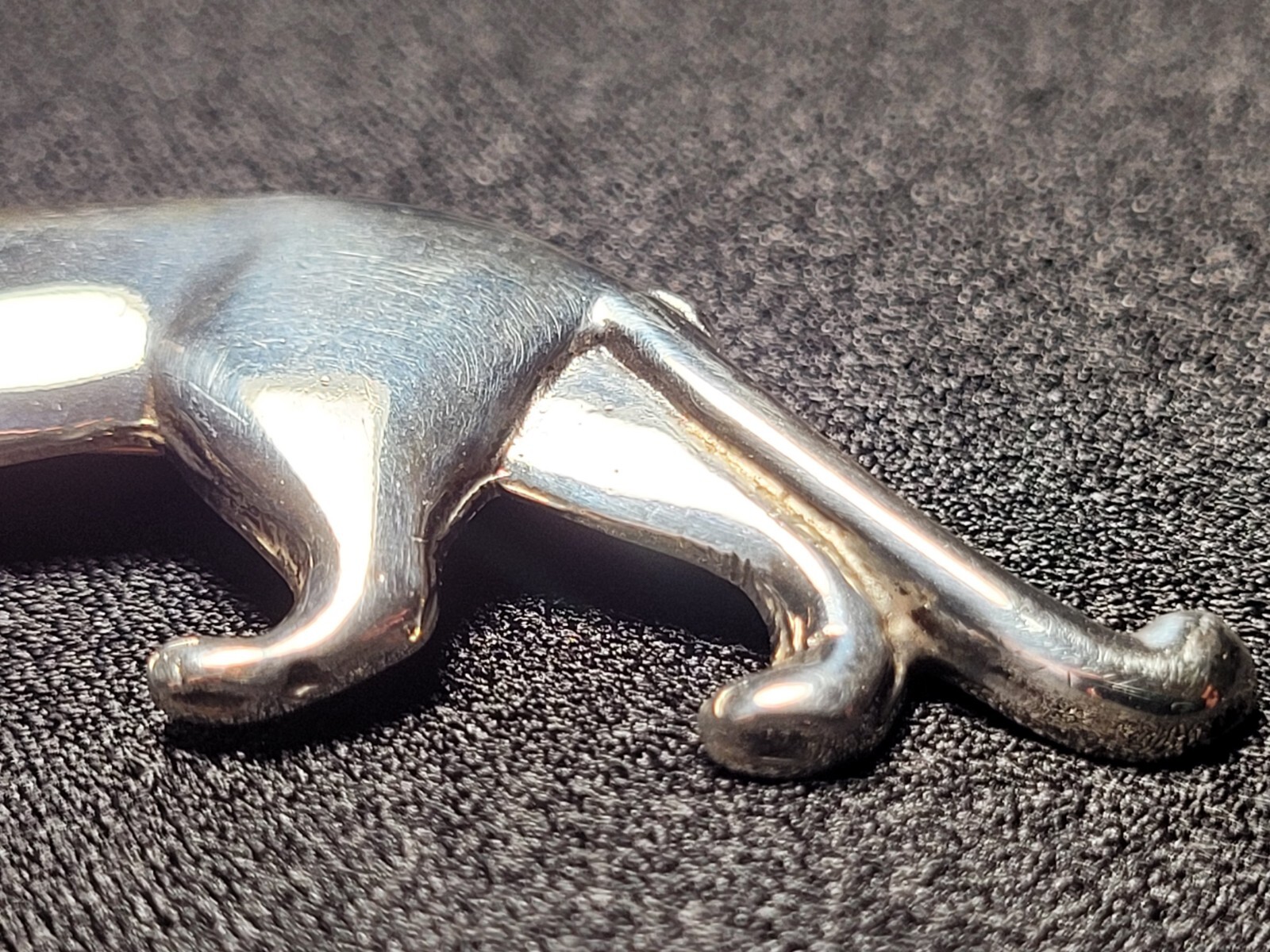 Leopard Brooch Pin Unknown Artist 970 Silver 7.1 Grams I-10055