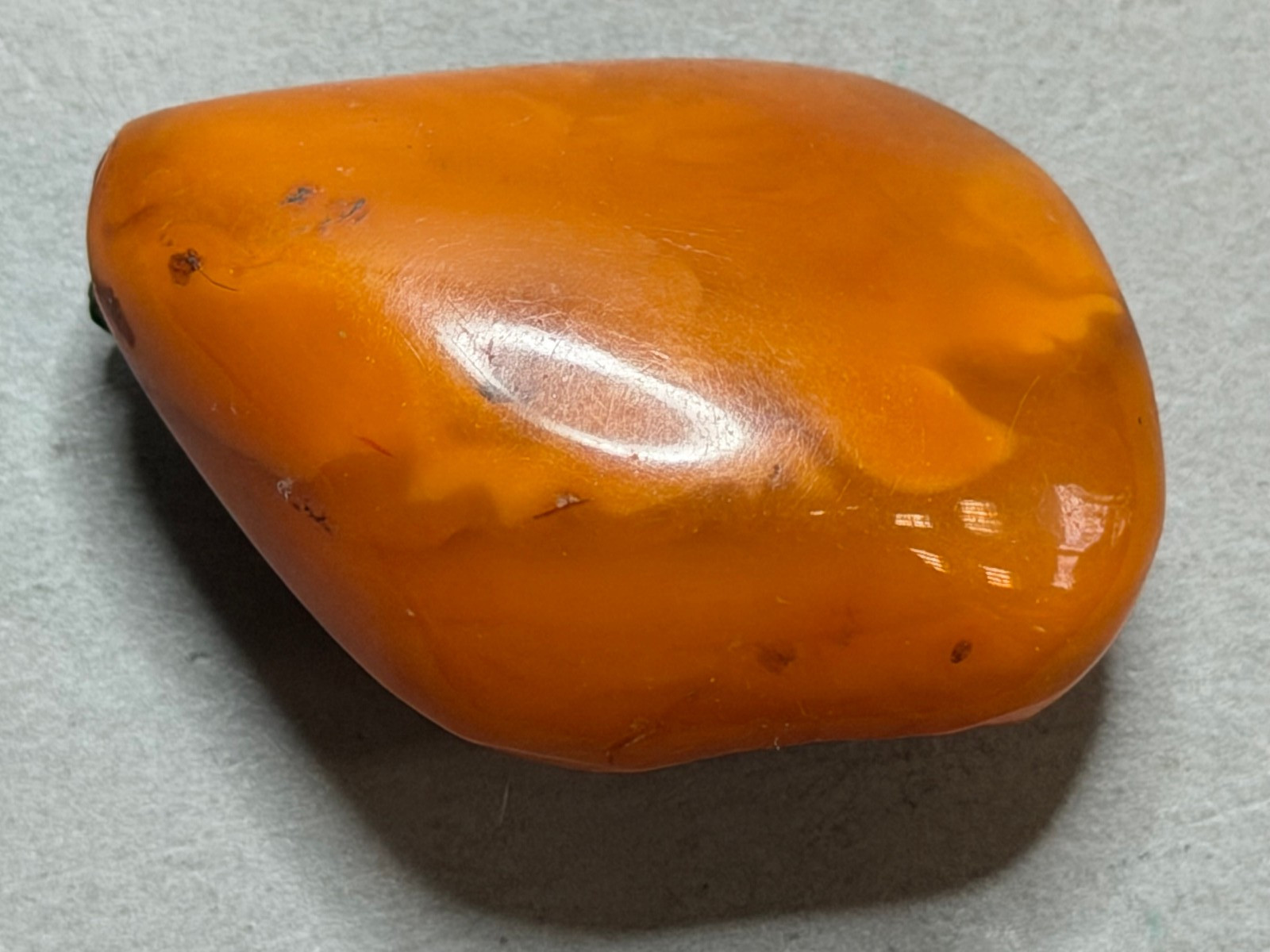 NATURAL OLD ANTIQUE YELLOW BUTTERSCOTCH BALTIC AMBER BROOCH 11,4 gr