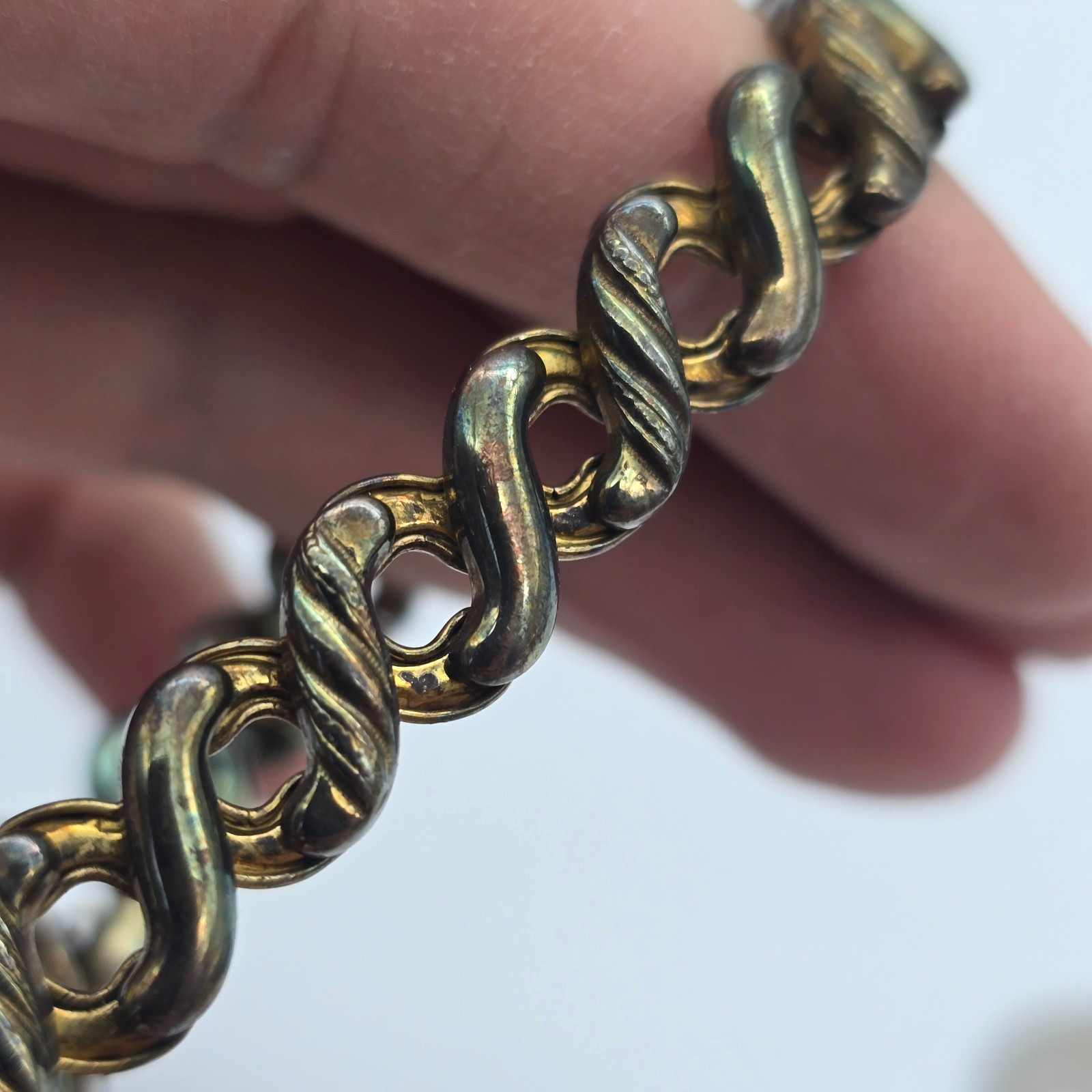 VTG Carmen Deluxe Sweetheart Floral Gold Filled Expanding Bracelet – LA Initials