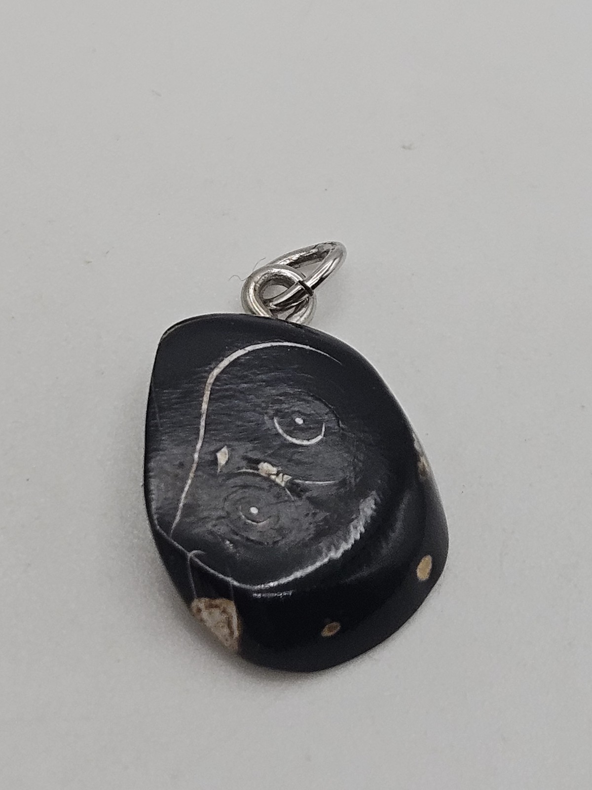Vintage Black Coral Pendant