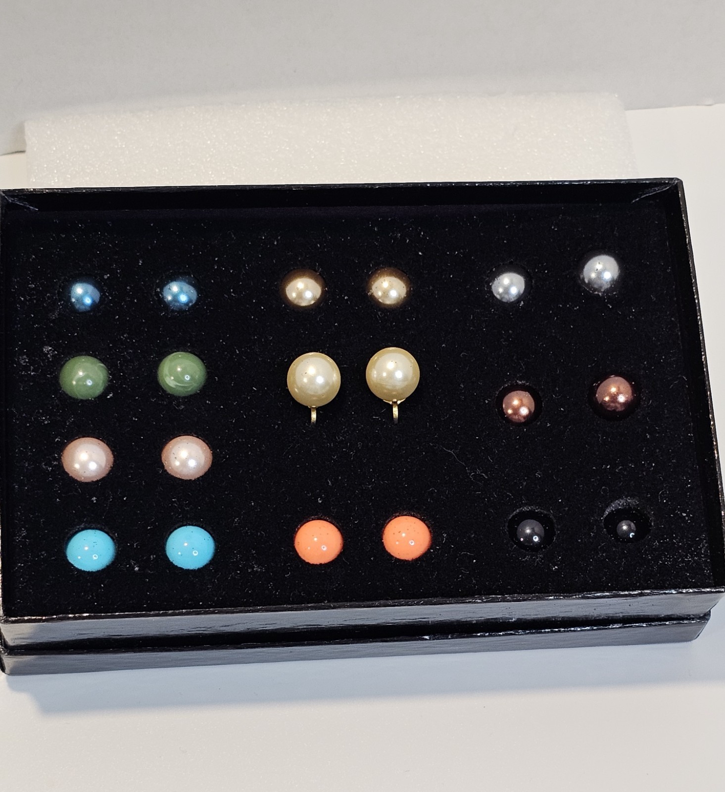 Joan Rivers Earrings set convertible faux pearl multicolor