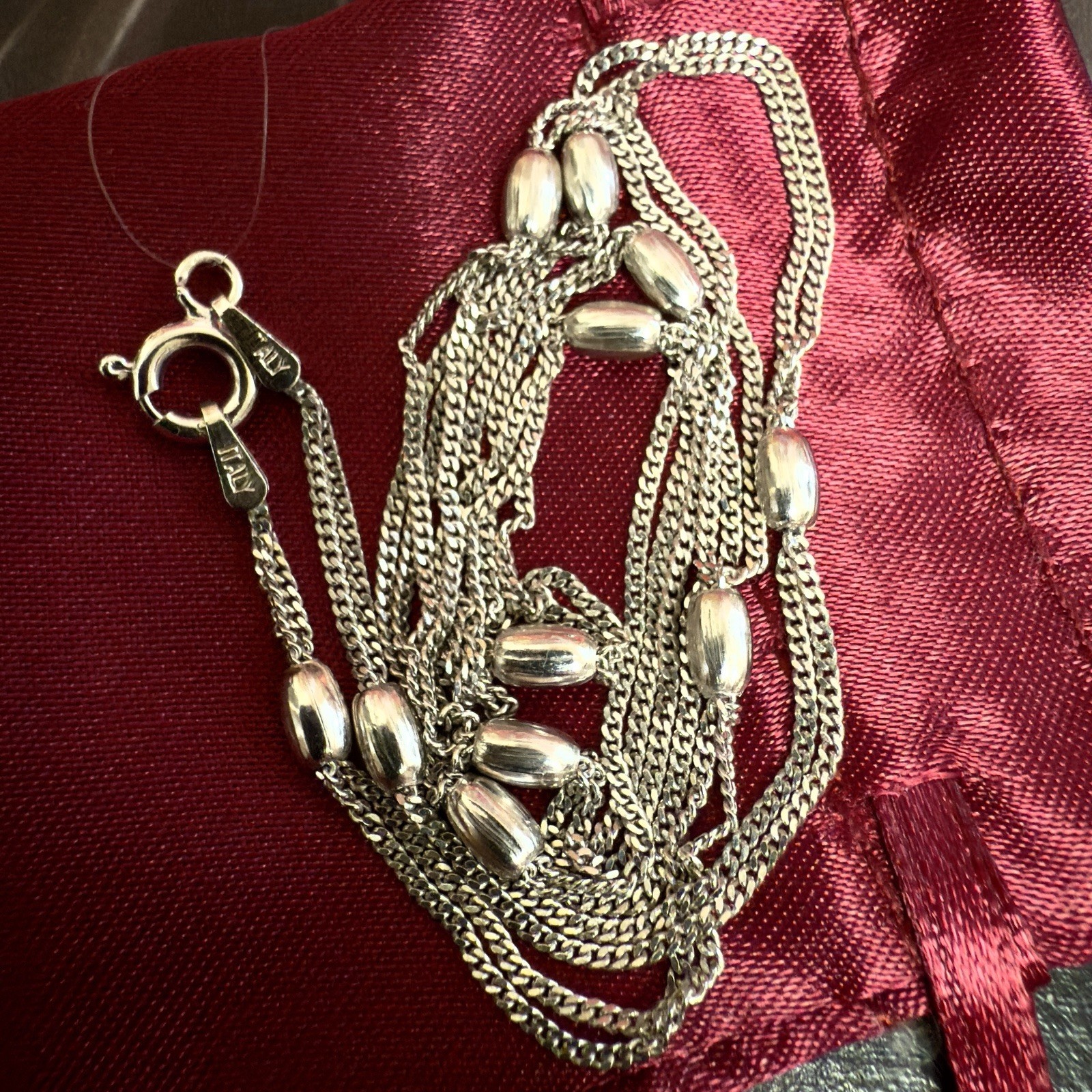 925 Sterling Silver Chain – 18″ – 45cm – Sophisticated Italian! #1745