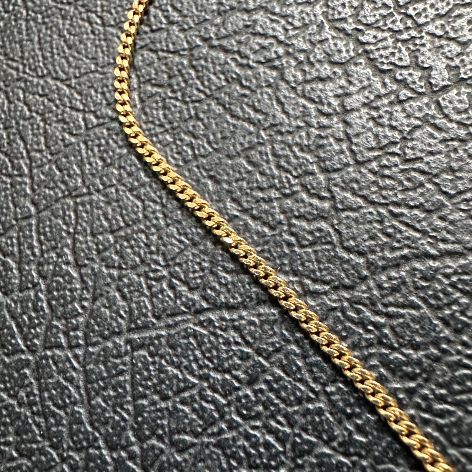 Vintage 375 AGRM 9ct 9k carat Yellow gold Necklace chain 45cm long 2.6g