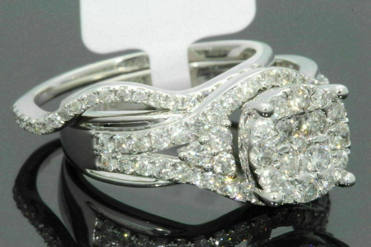 Art Deco Antique Vintage 4.10 Ct Diamond Wedding Ring Set 925 Sterling Silver