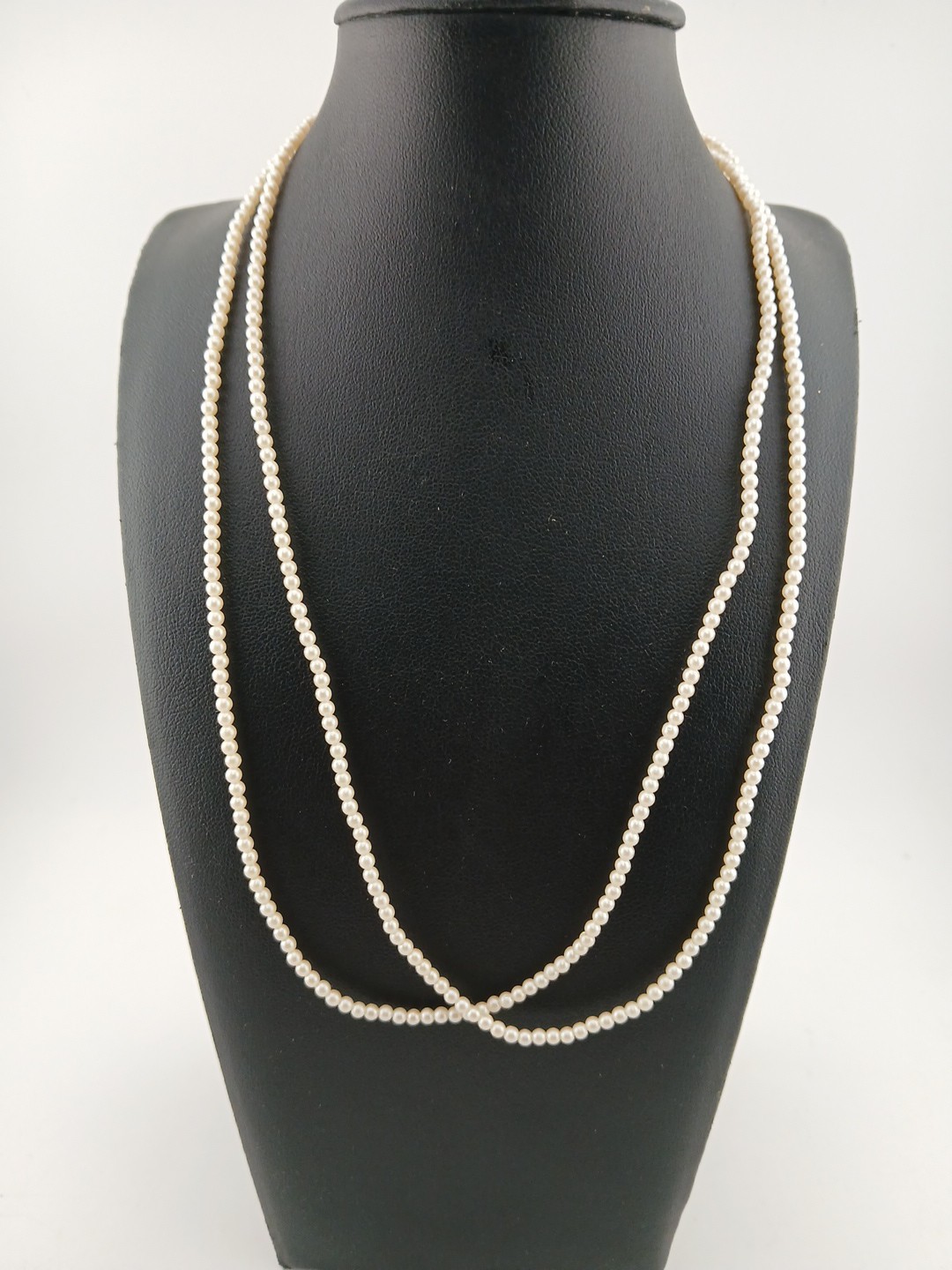 1928 brand Delicate Dainty 2 strand faux pearls gold tone accents necklace