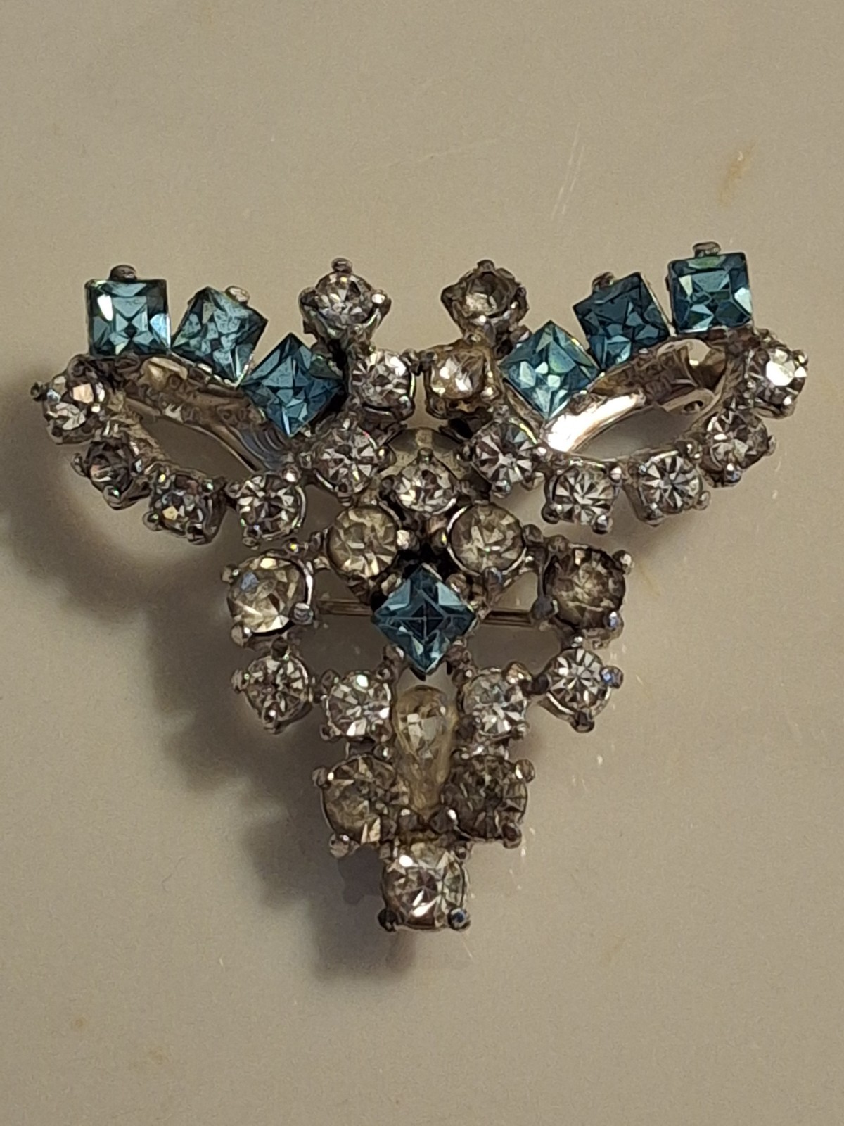 ISKIN Modular 3-in-1 Piece Convertible Brooch Pin & Clip Earrings 1940 Art Deco