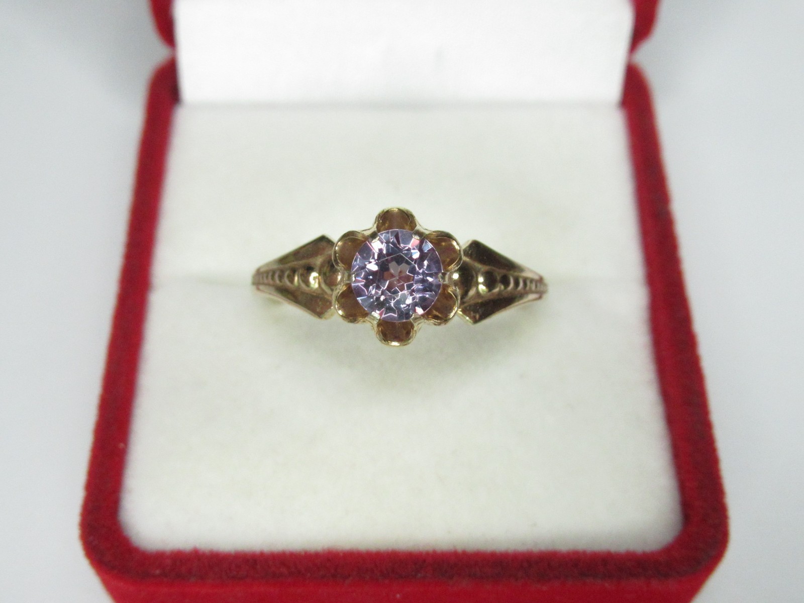 Vintage USSR sterling silver ring 875 star, alexandrite, 2,89 gr, ring size 10,2