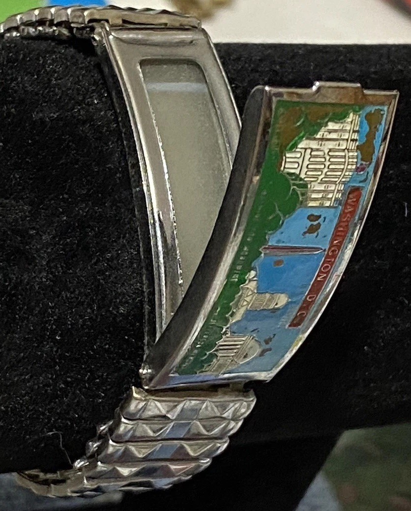 Vintage Photo Hide Bracelet USA Washington DC buildings Monument retro Unisex