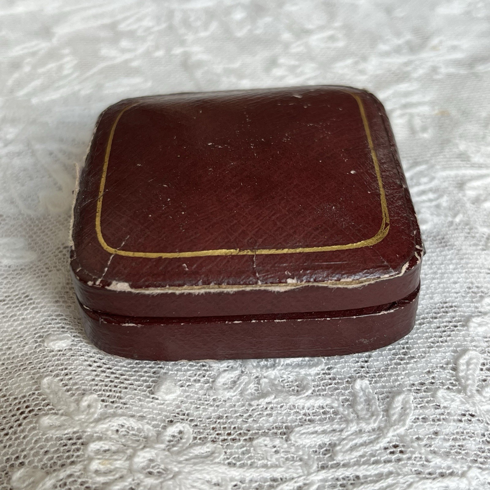 Antique Art Nouveau 14k Purple Enamel Diamond Orchid Brooch Pendant Original Box