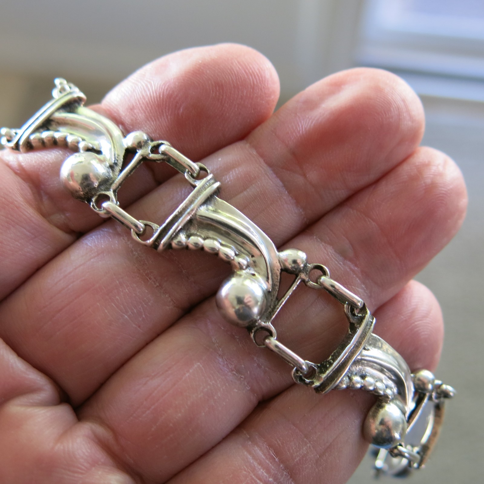 Sterling Silver Tennis Bracelet 7.25 in 29.3g [3635]