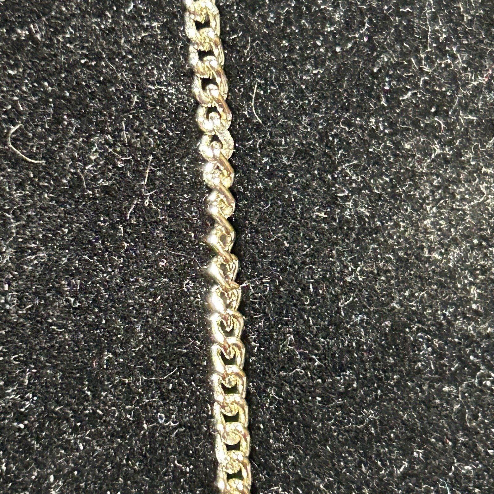 VTG Lightweight Shiny Chain Necklace Signed Germany 0.78g 18” (Unknown Metal)