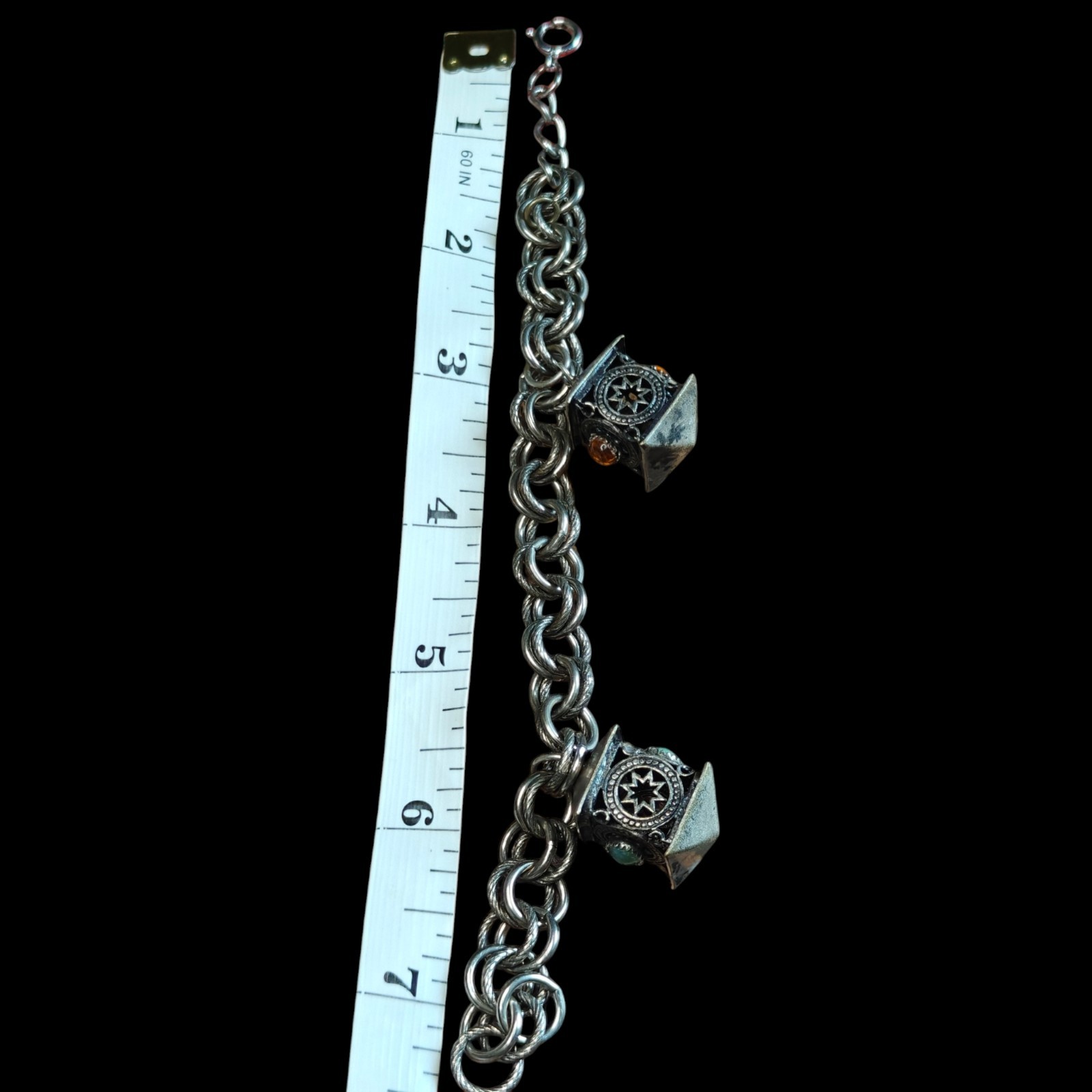 Etruscan Revival Two Charm Bracelet See Notes