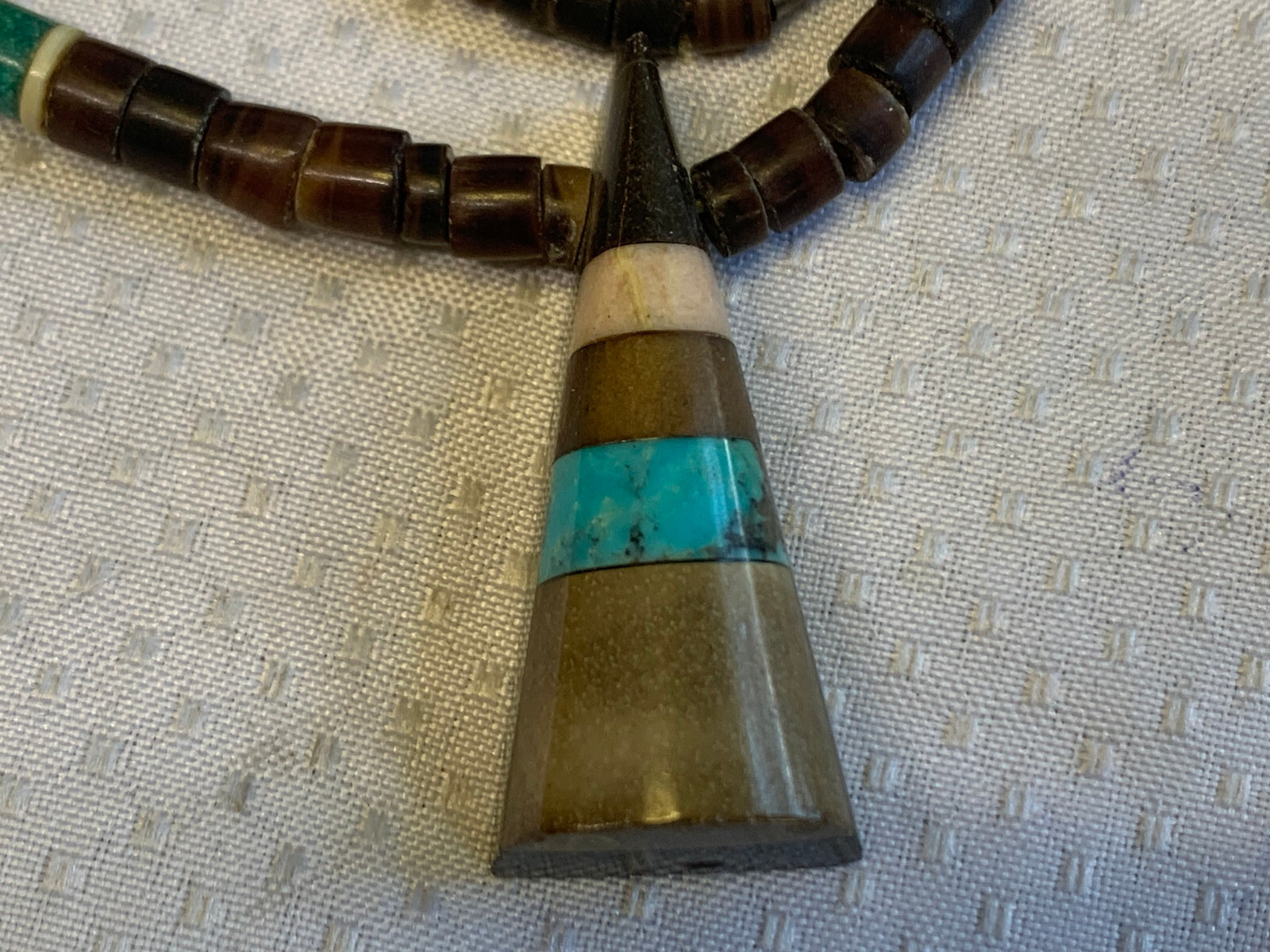 Vtg Semi Precious Stones Necklace 17″ Fashion Jewelry Earthtones Hook Clasp