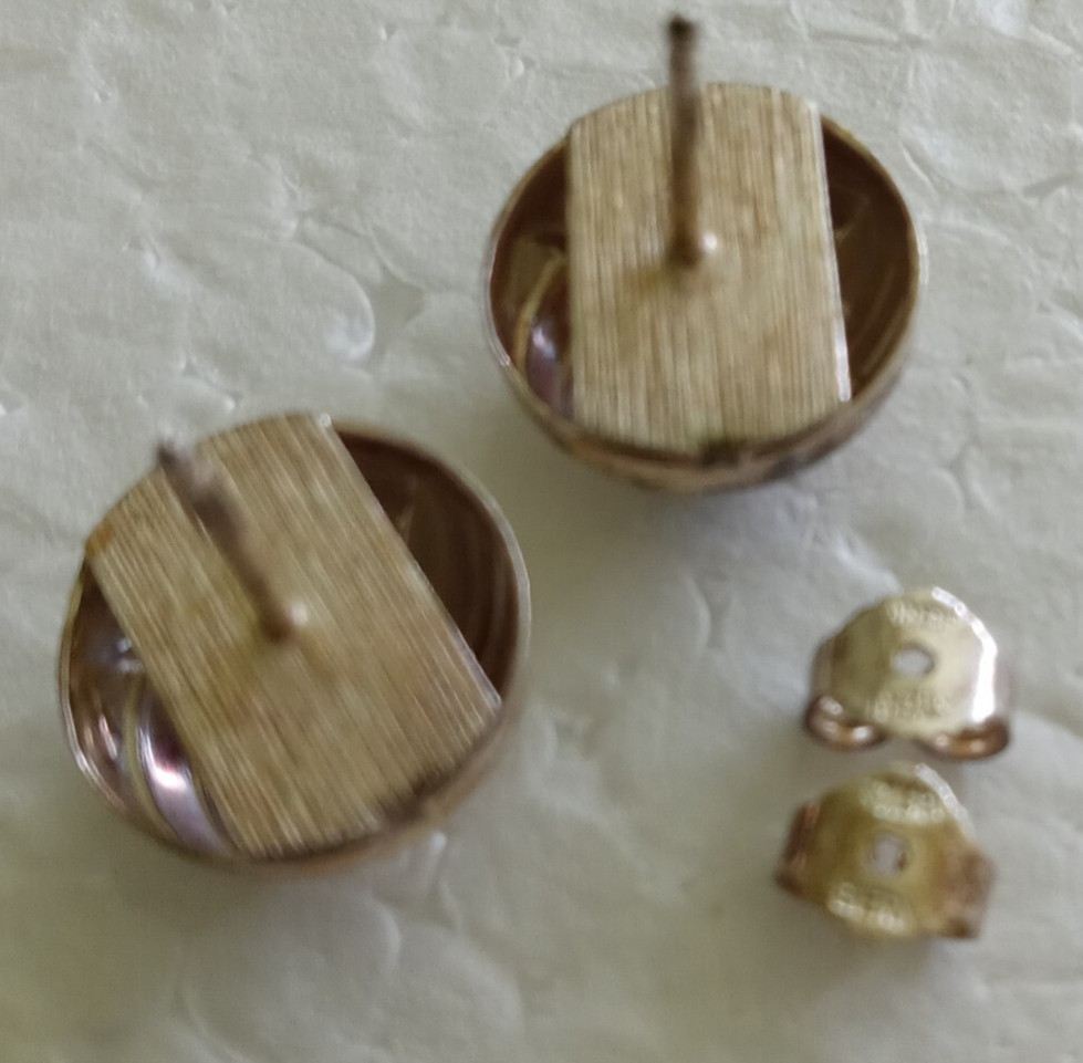 Vintage 80’s Sterling 925 Rachel Gera knot Earrings Post Back Signed Modernist