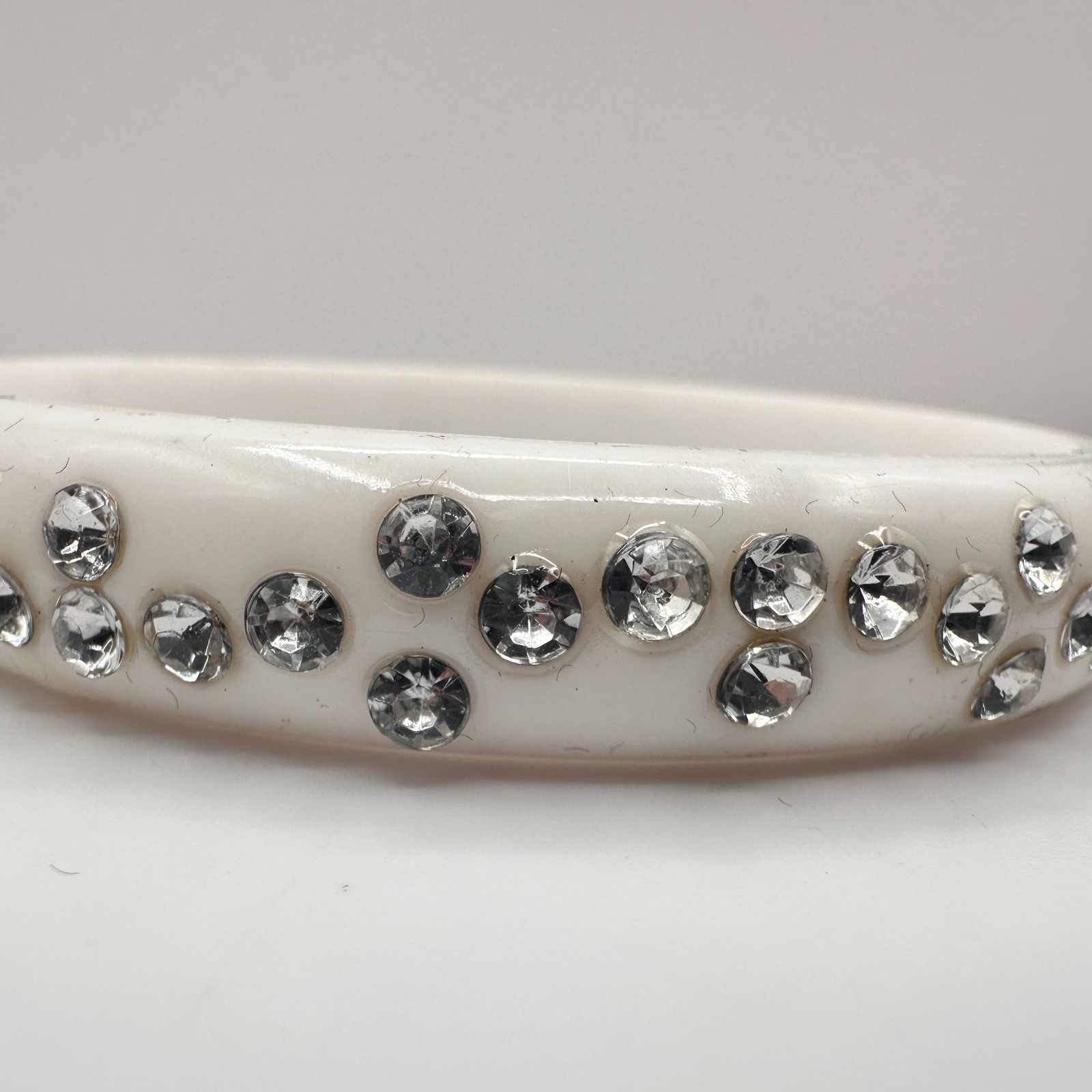 Vintage Y2K Clear Rhinestone Studded Bracelet Statement Women’s Classic Jewelry