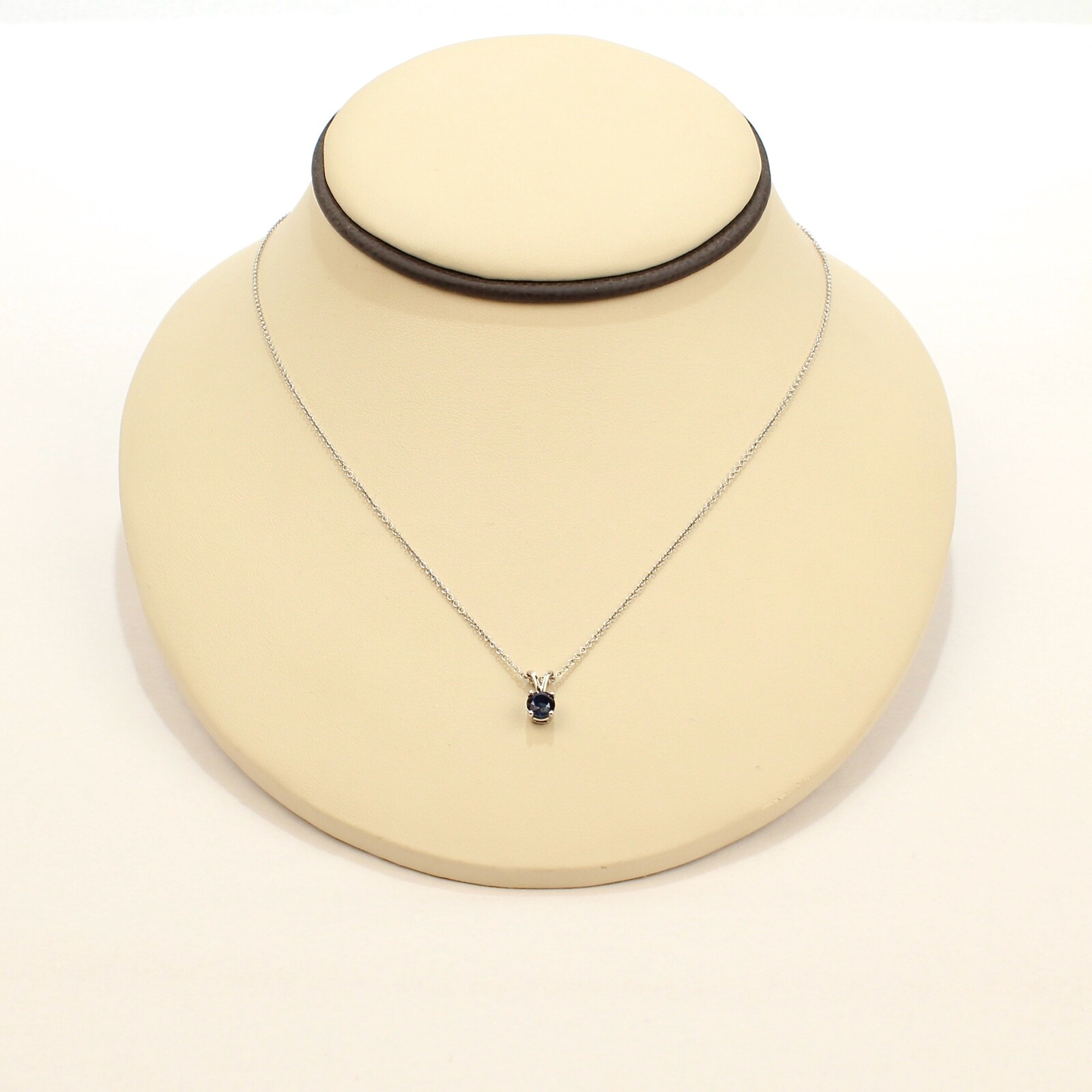 Vintage 14k White Gold and Sapphire Pendant Necklace – VR