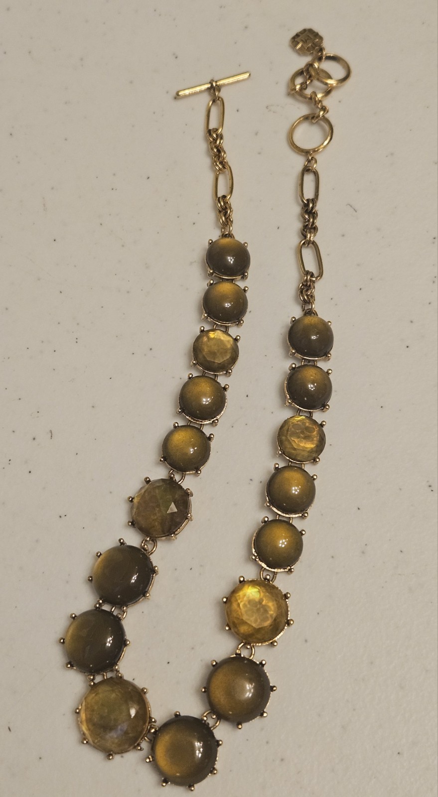 MONET NECKLACE 18″ ADJUSTABLE TOGGLE CLOSURE GOLDTONE