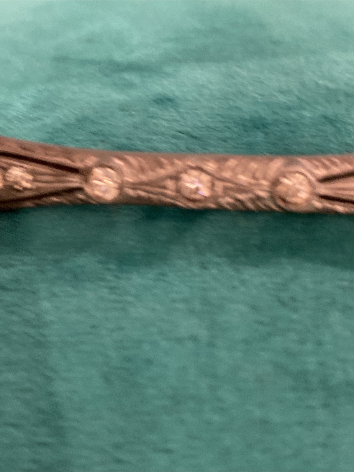Antique Art Deco FISHSON …. Silverite Rhinestone Bar Pin…Pre 1930
