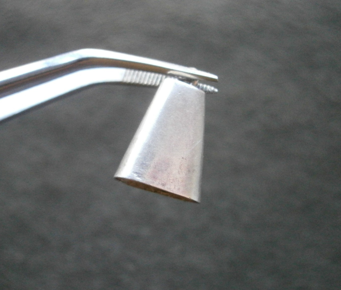 Sheep Cow Bell Plain Vintage Mexico Sterling Silver Bracelet Charm Pendant 1.0g