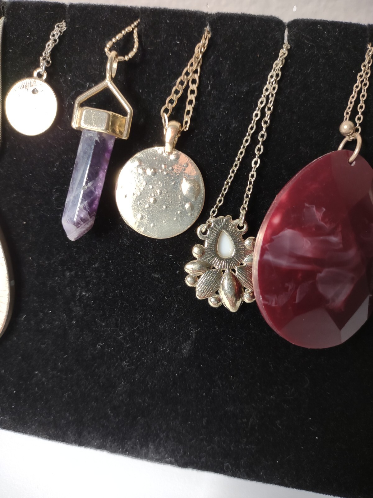 Lot Of 12 Pendant Necklaces Snowflake, Crystal, Tassel, Multicolor Lot P19
