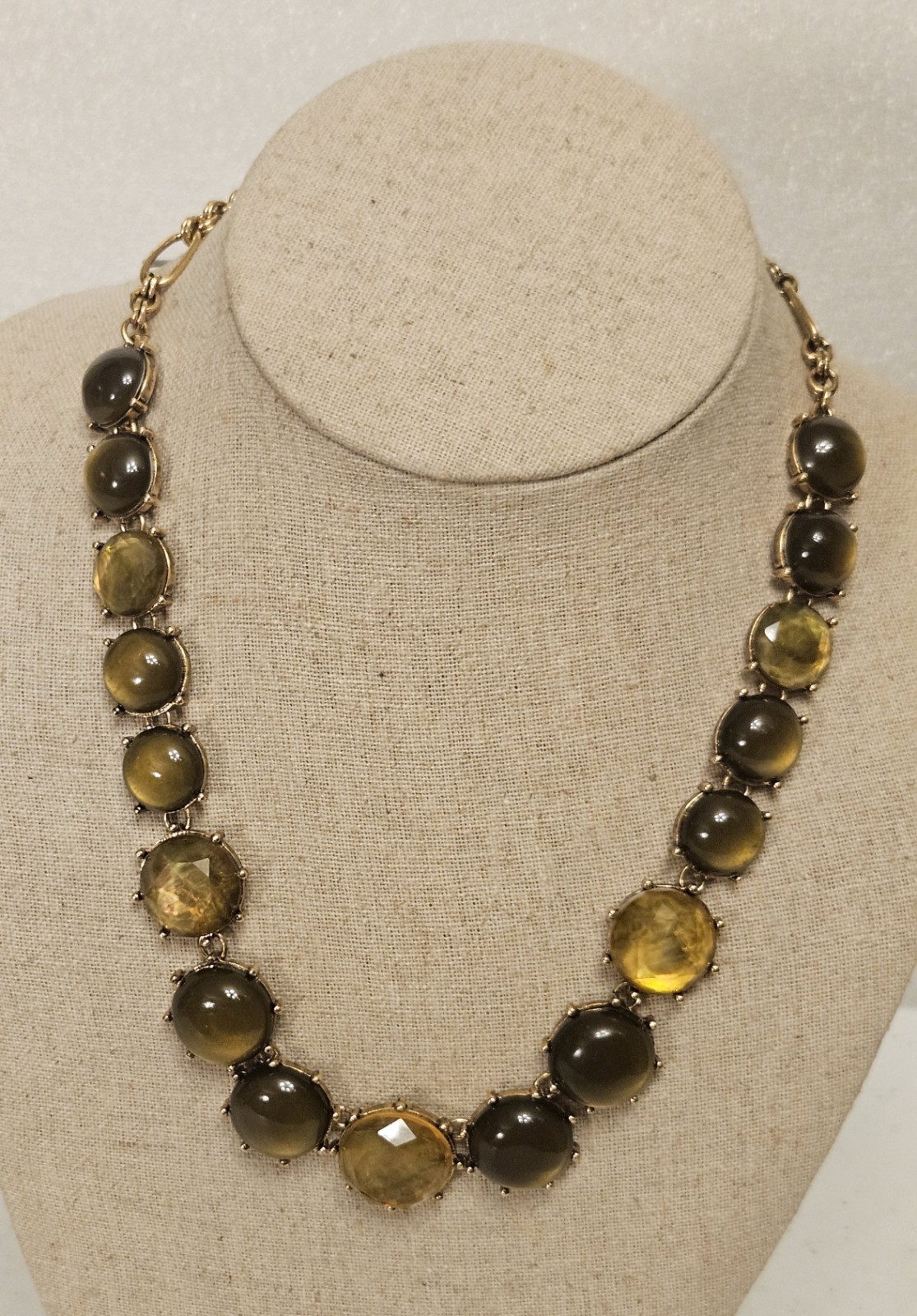MONET NECKLACE 18″ ADJUSTABLE TOGGLE CLOSURE GOLDTONE