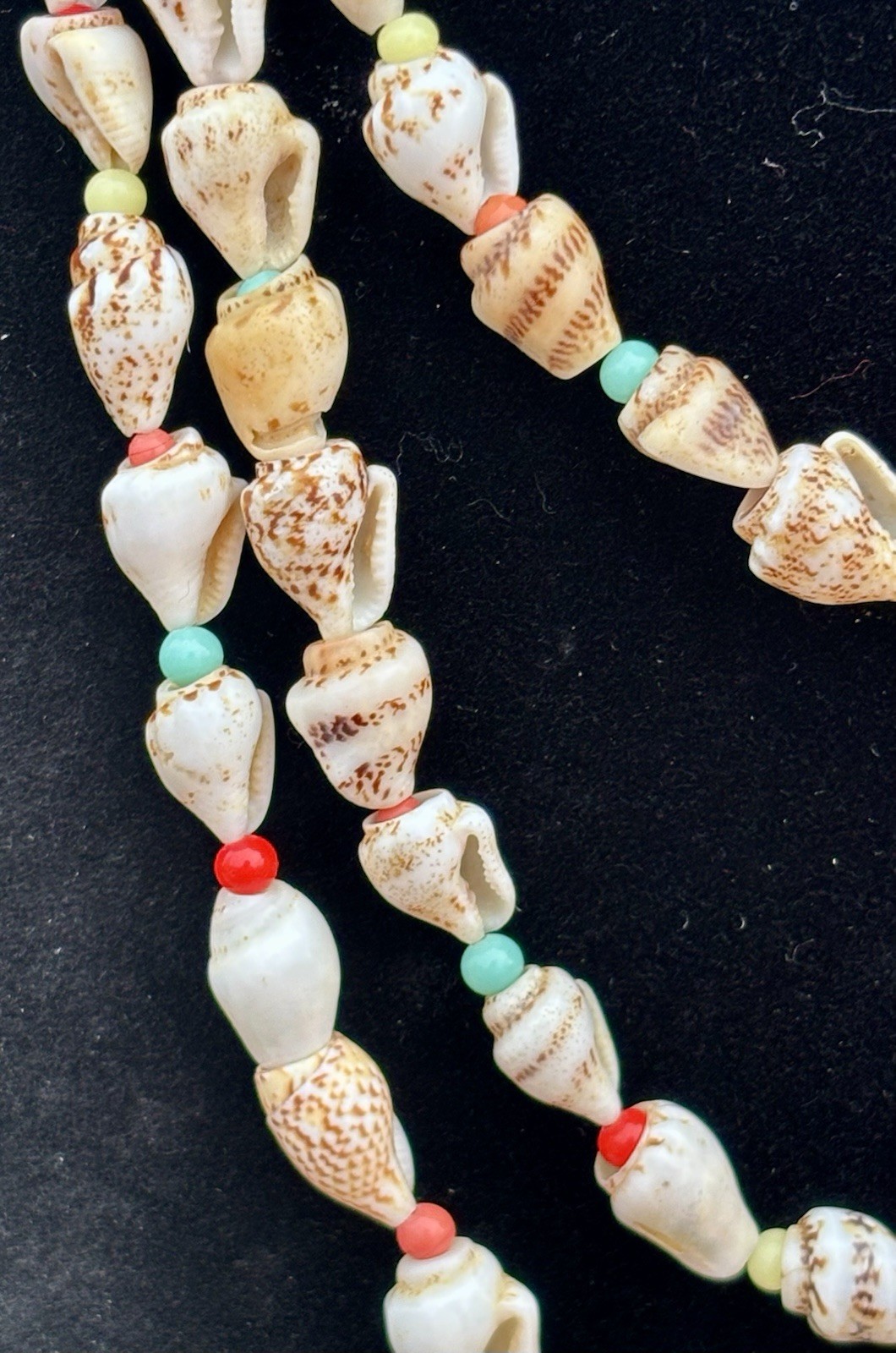 TWO Vintage Sea Shell Necklaces Boho Beach Theme