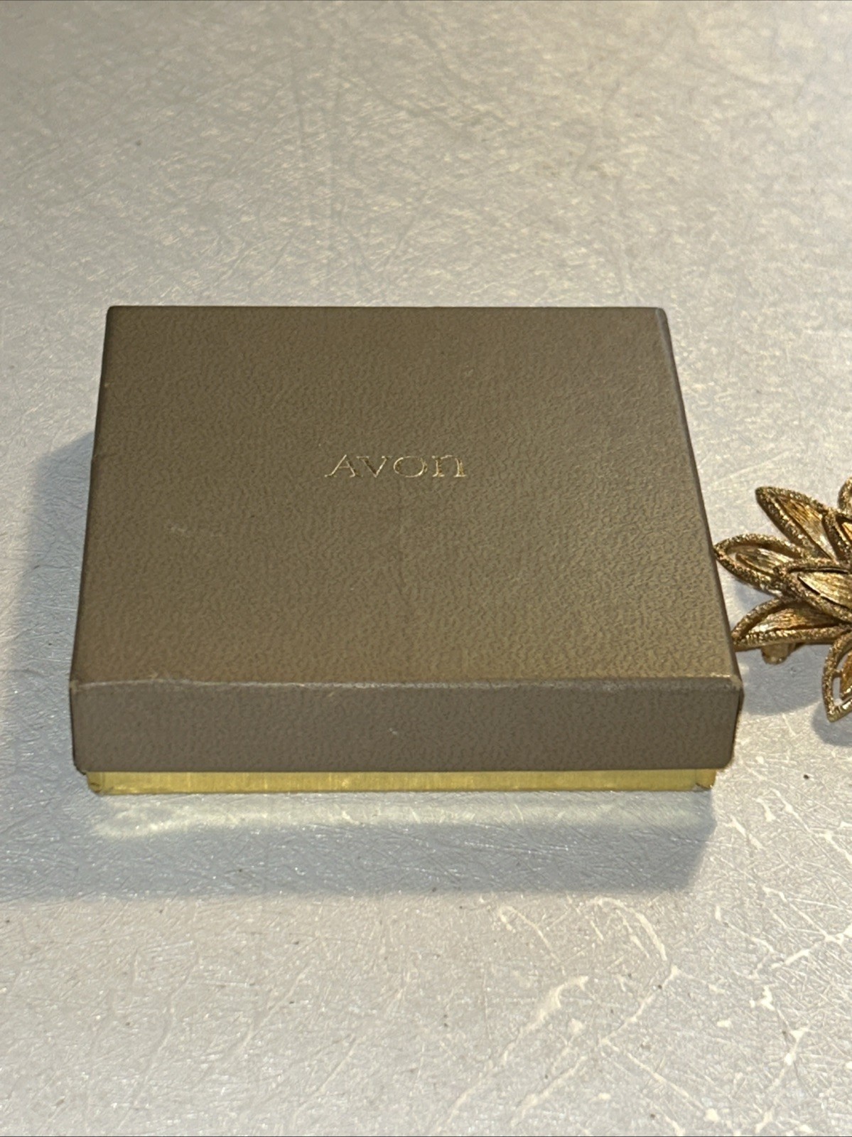 Vintage AVON 1971 Precious Pretenders Clip Earrings & Brooch/pin Goldtone
