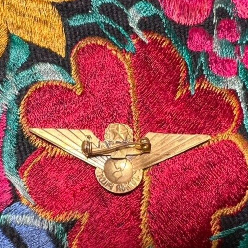 Vintage 1960’s TWA “Junior Pilot” Gold Tone Metal Flying Wings Souvenir Pin