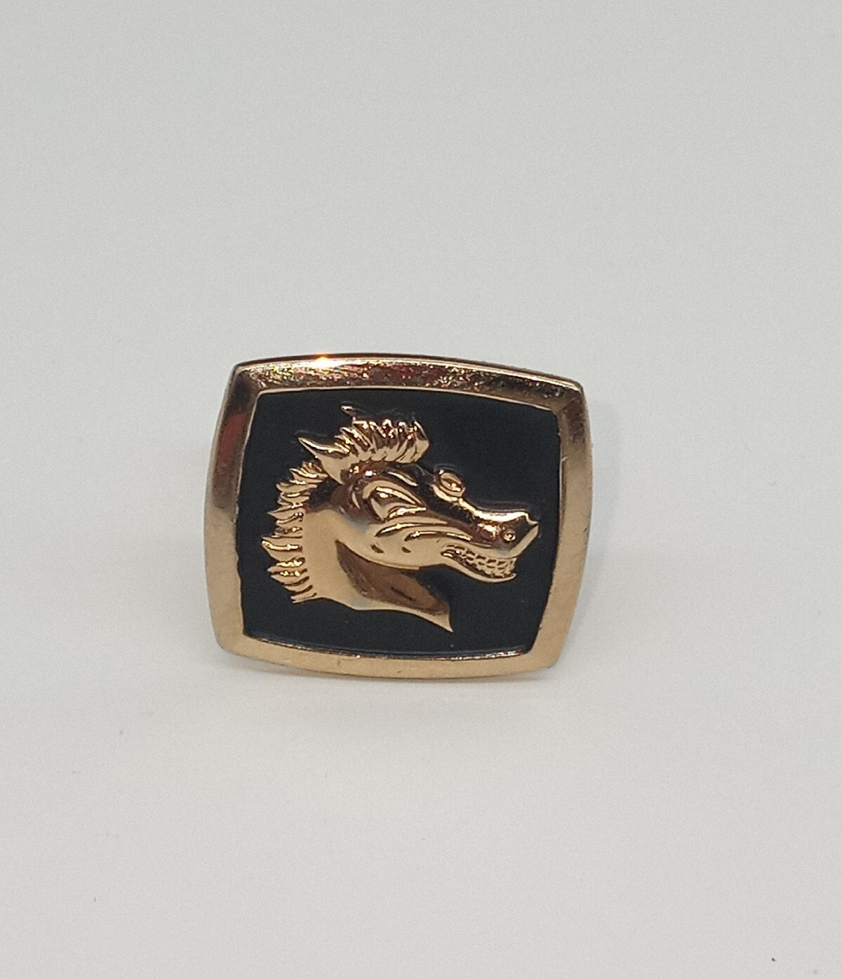 Vtg Hickok Single Cufflink Sparky Horse Mascot for AC Spark Plugs Smiling Horse