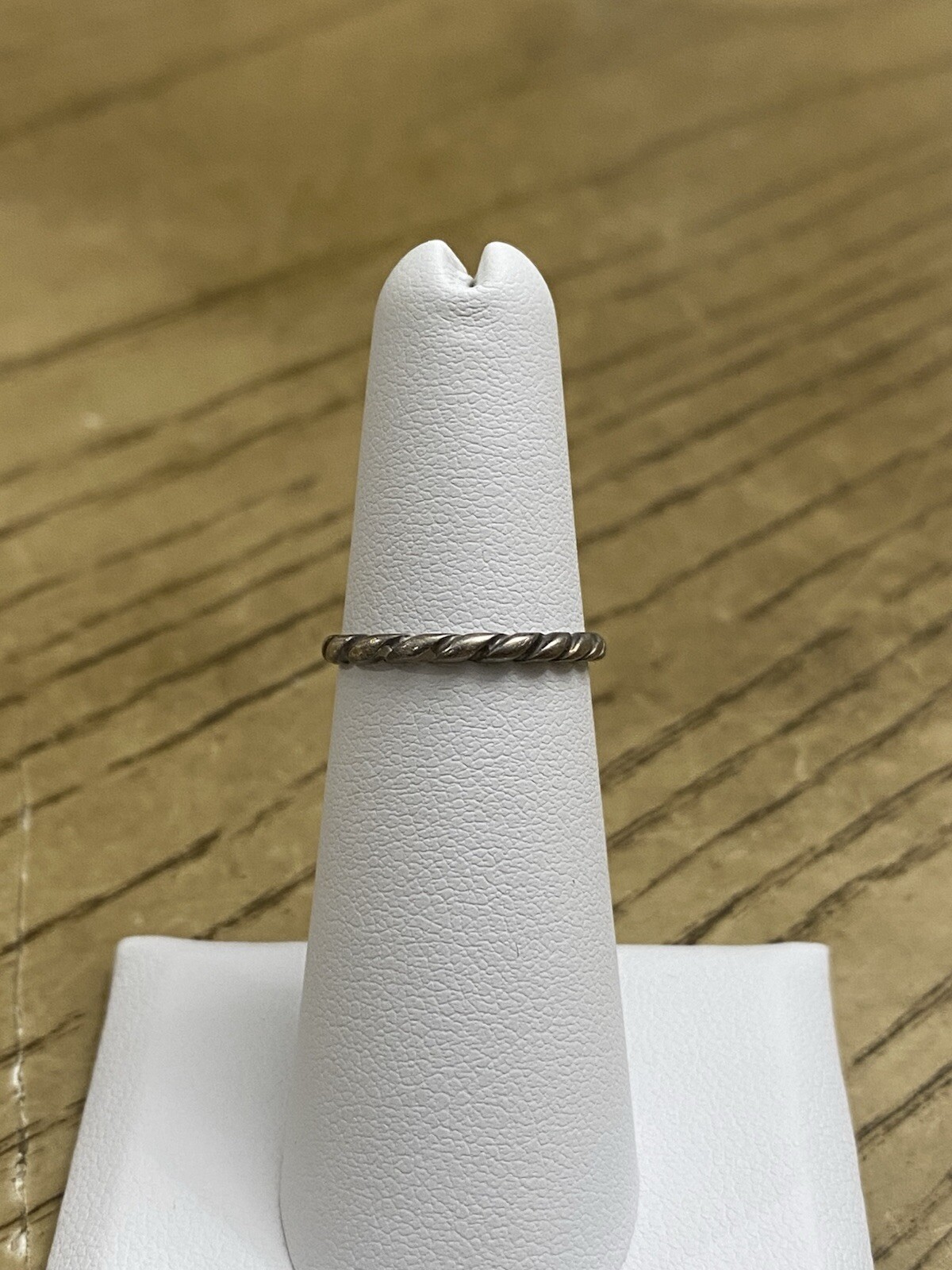 Vintage Shube’s Dakota West Sterling Silver Twist Design Band Ring Size 5