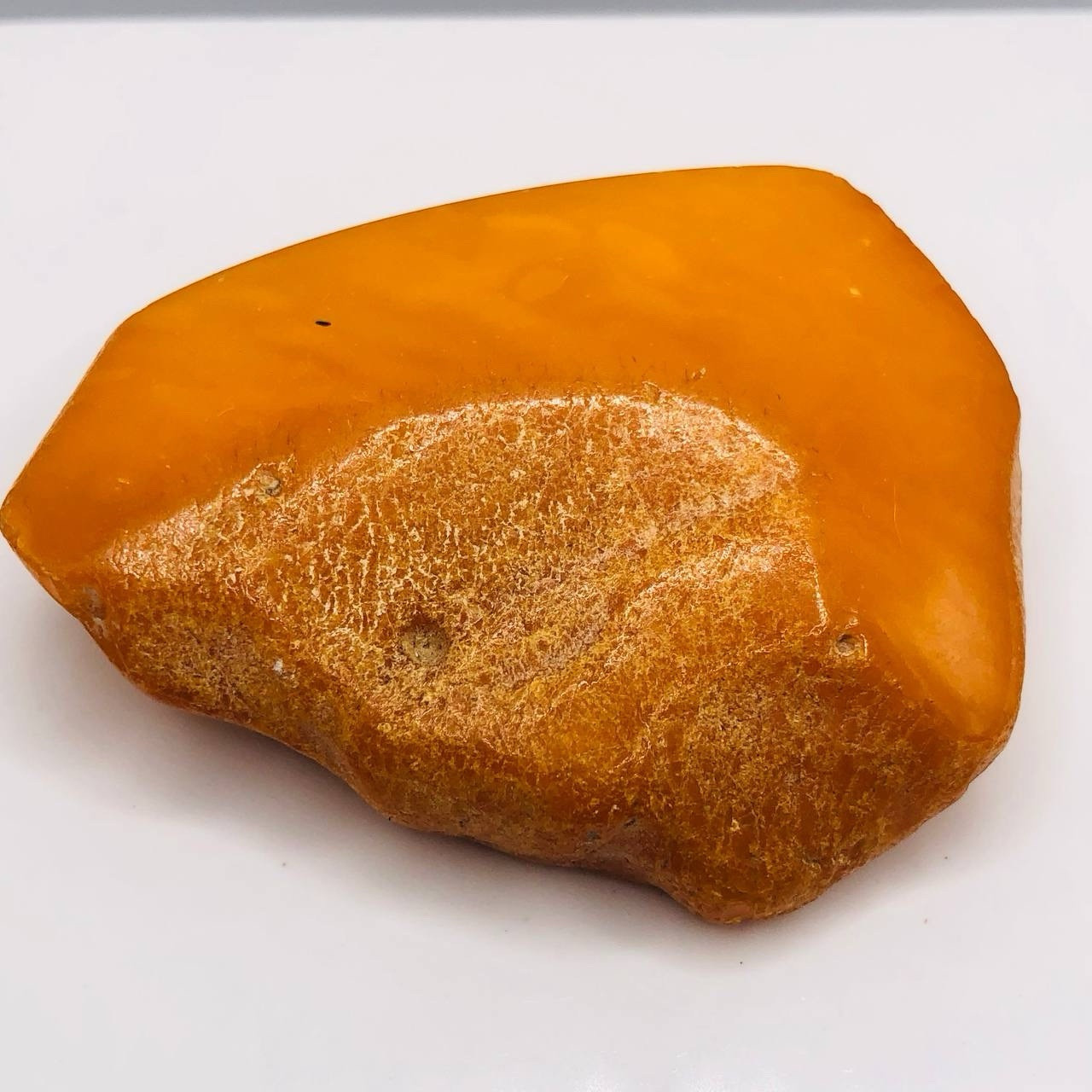 Vintage Butterscotch Landscape Natural Baltic Amber Brooch Egg yolk USSR