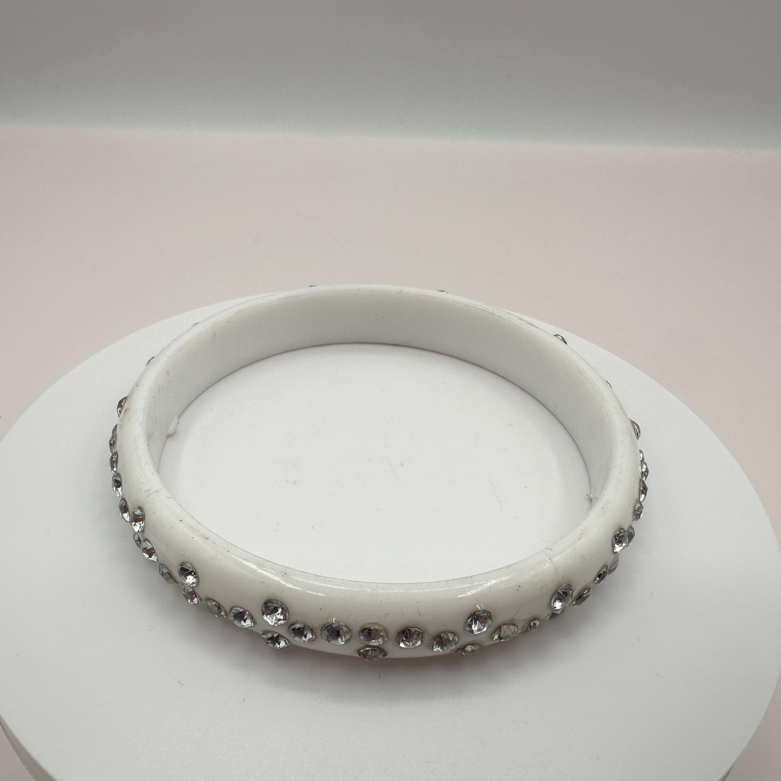 Vintage Y2K Clear Rhinestone Studded Bracelet Statement Women’s Classic Jewelry