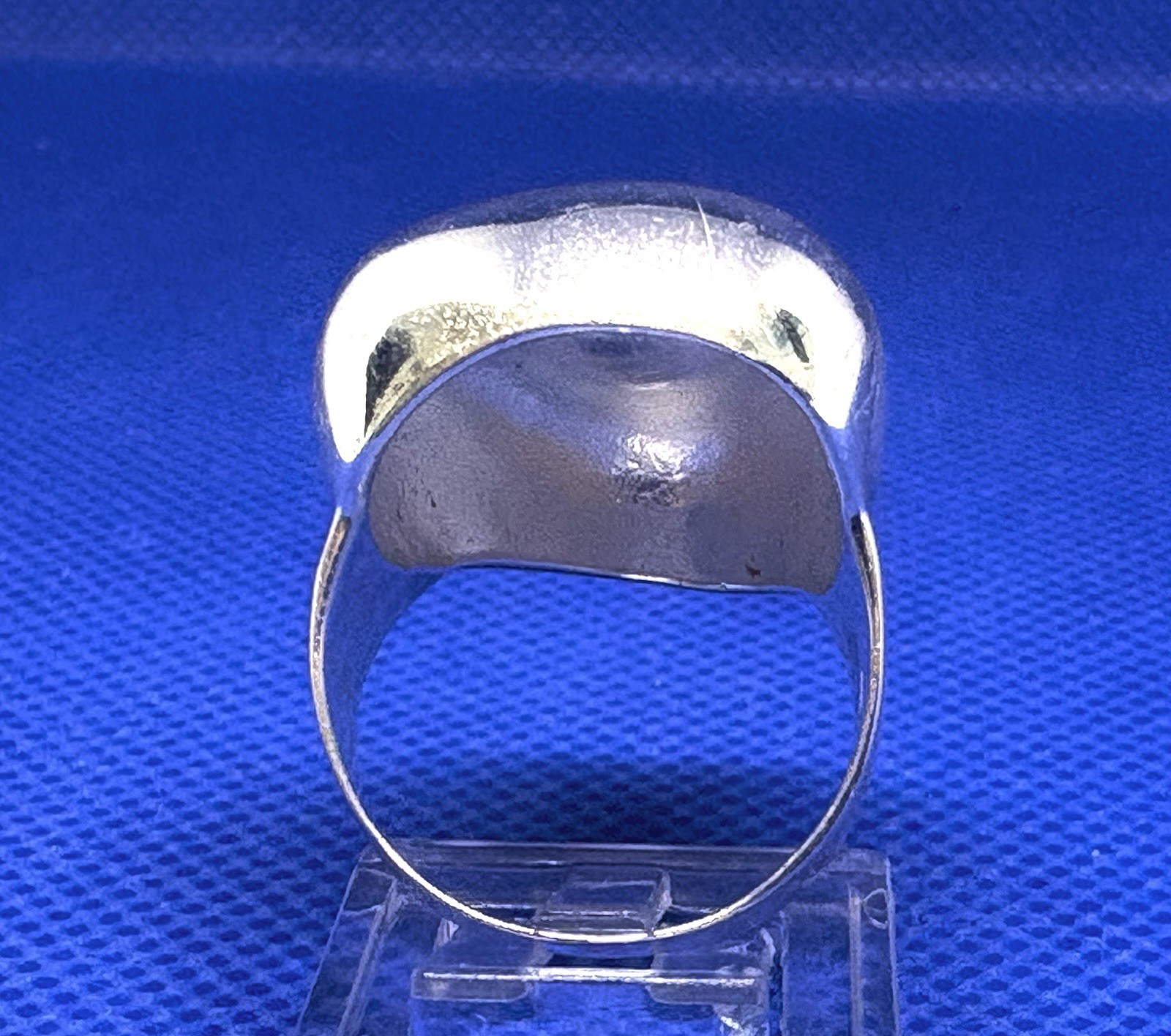 X08 Sculpture Modernist 8.93 g 1980s Vintage 925 Sterling Silver Ring Size 7.75