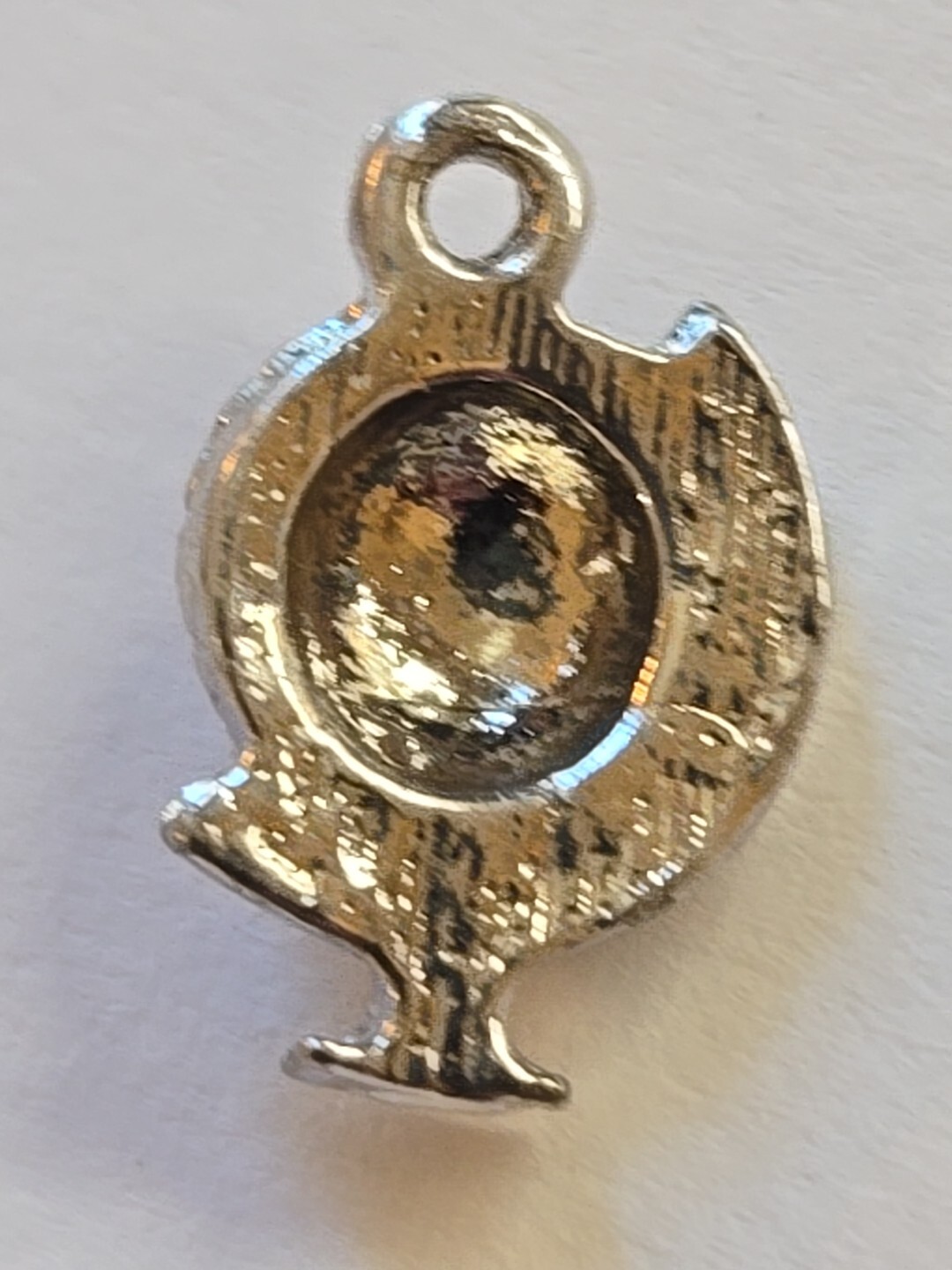 Sterling Silver ~ World Globe Charm ~ FLAT DAILY WEAR! ~ VINTAGE!