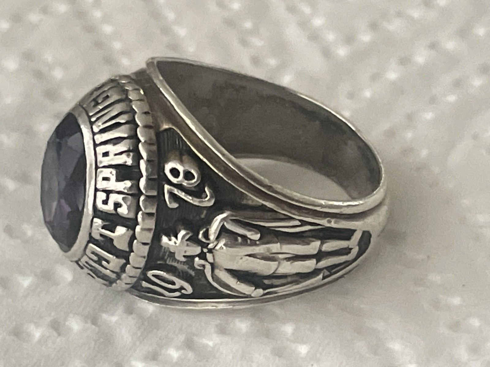 Sterling 1978 Springfield Classical Bulldogs High School Class Ring Jostens 10.5