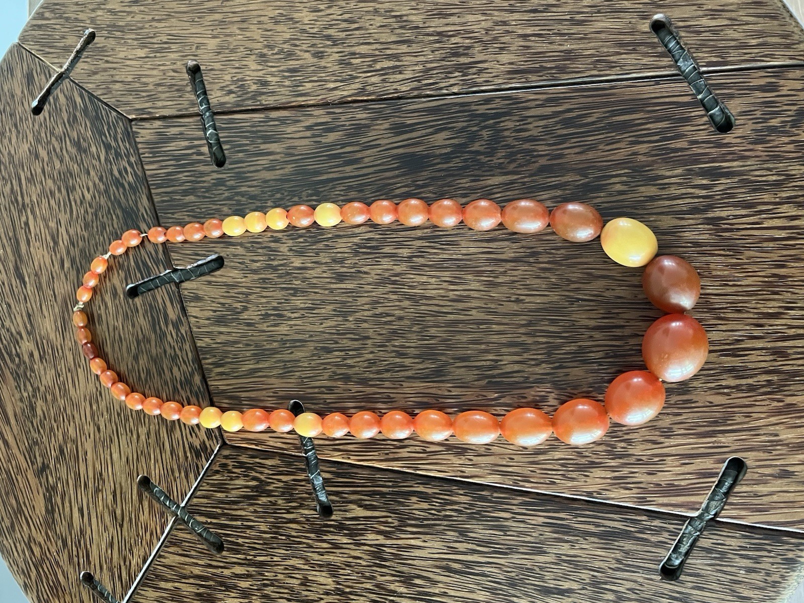 Vintage Estate 1970s Beaded Statement Necklace