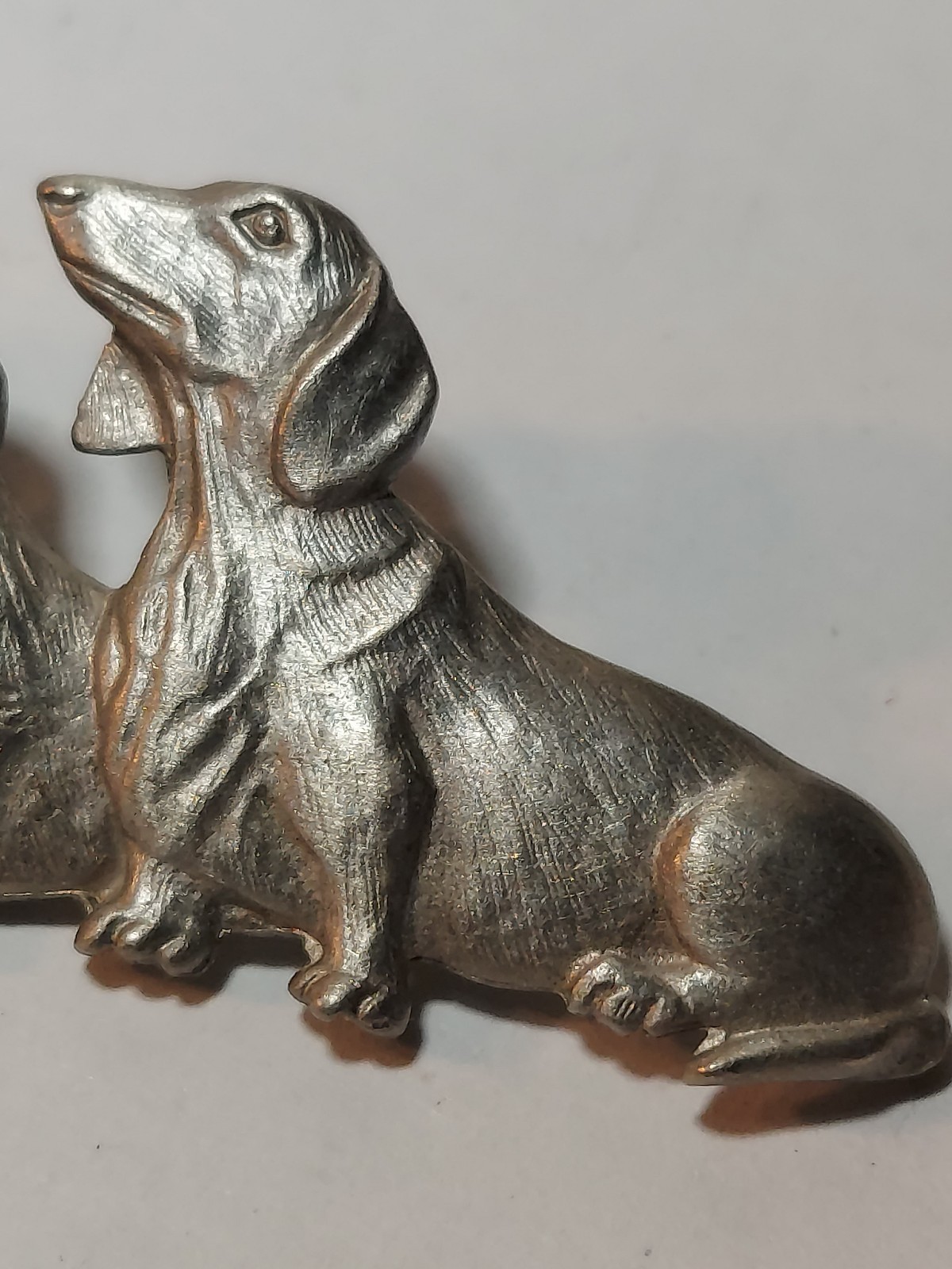 Dachshund Dogs Trio Pewter Brooch Pin By Jonette Jewelry JJ 2.25″