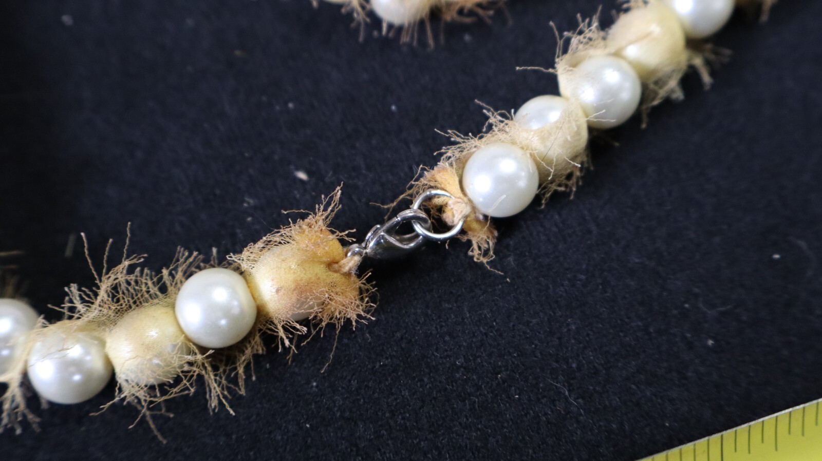 Vintage PEARL NECKLACE STORAGE AUCTION FIND LOT 3 FAUX? K