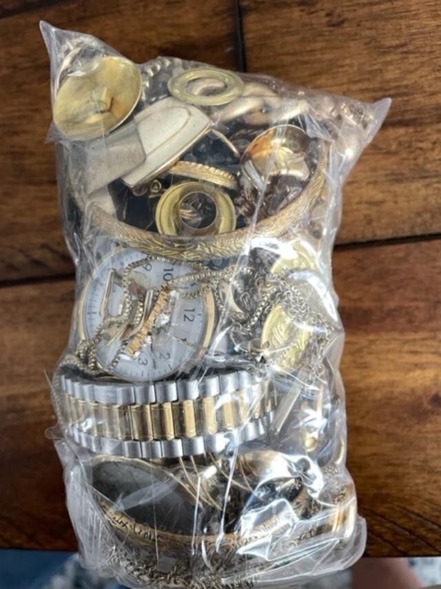 1 Pound “SILVERTONE” Jewelry – Bulk Scrap pieces-lot#10A5