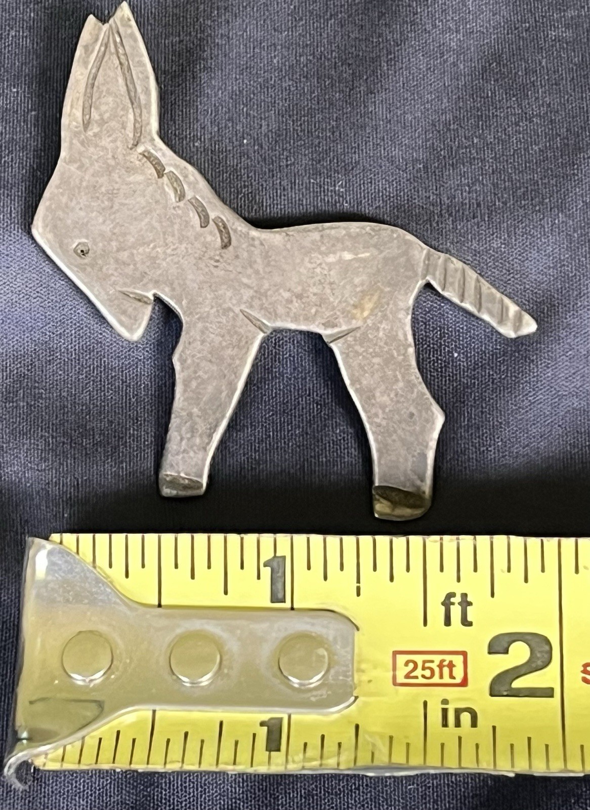 Antique Taxco 980 Silver Donkey/Burro Brooch Pin, Signed